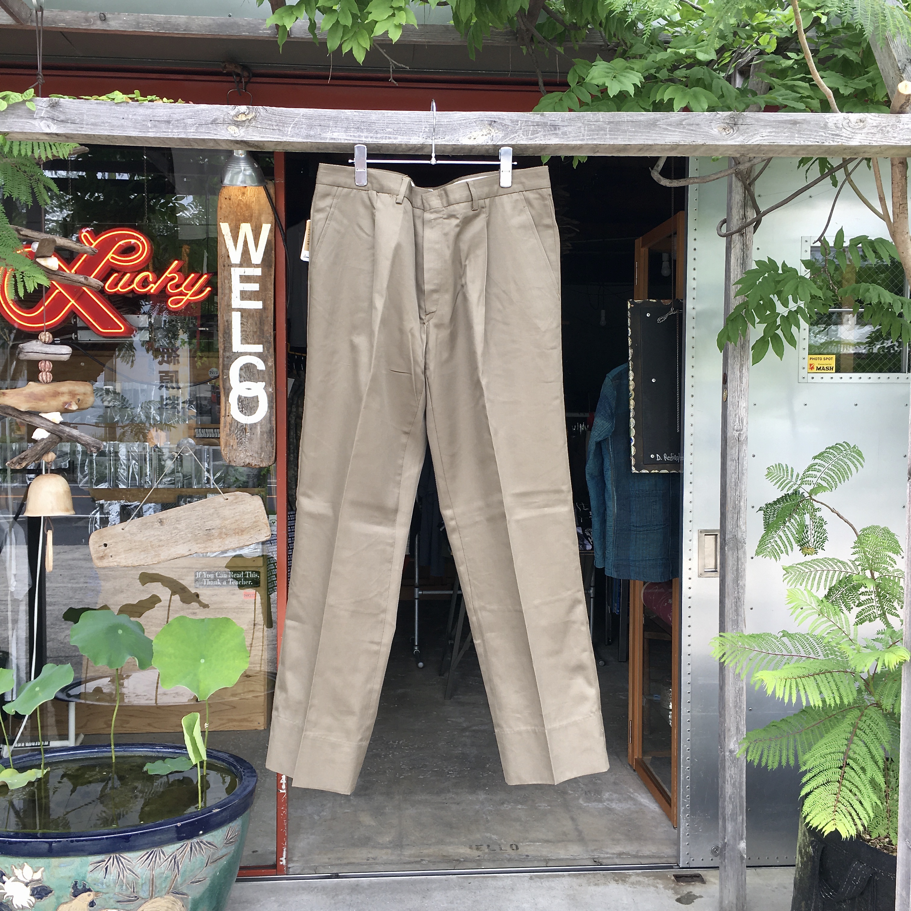 DEAD STOCK ITALIAN OD TROUSERS 80S