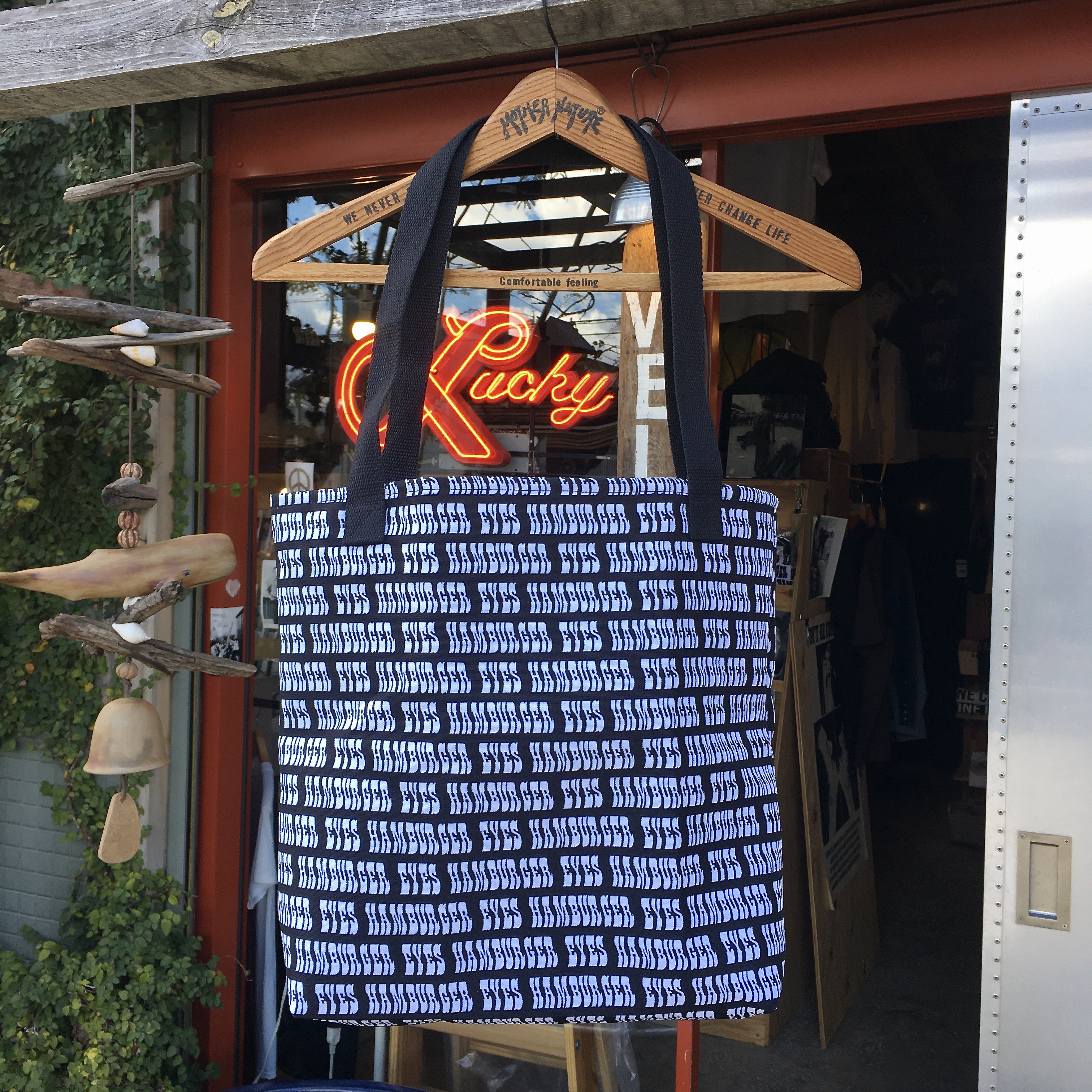 HAMBURGER EYES : Waves Tote Bag 