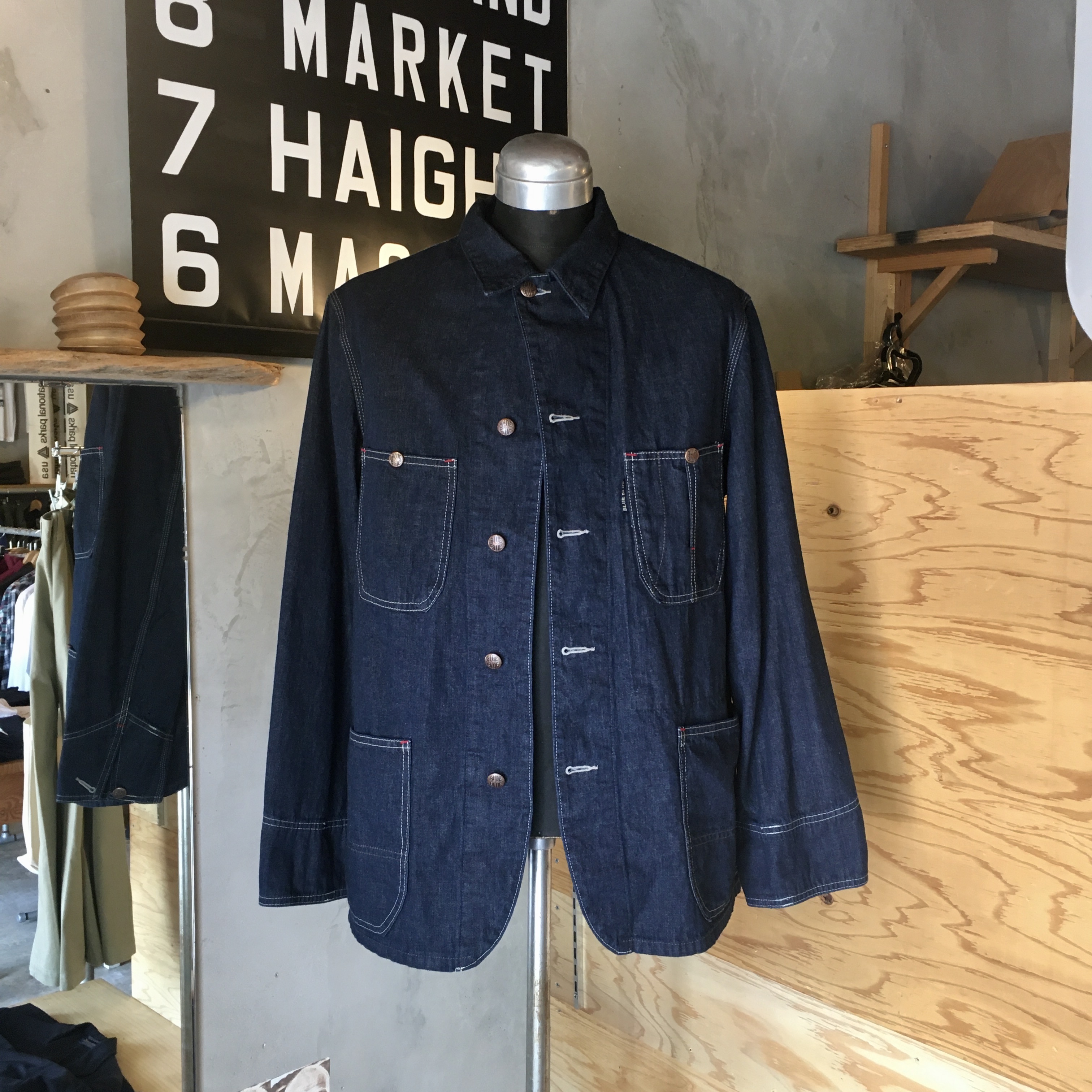 BLUE BLUE : JK1710  デニムスタンダード カバーオールジャケット