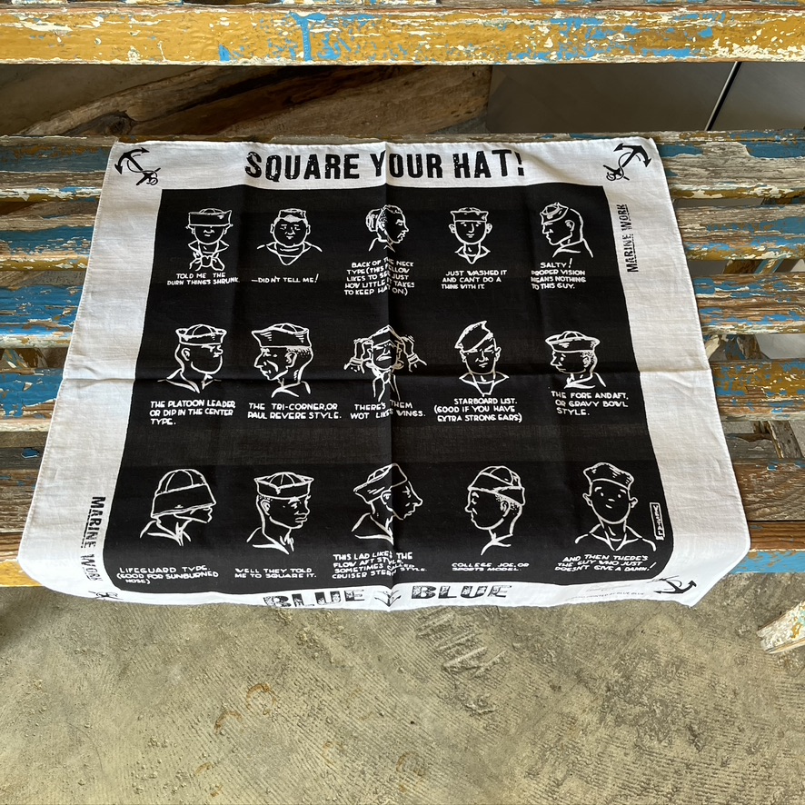 BLUE BLUE : SQUARE YOUR HAT BANDANA