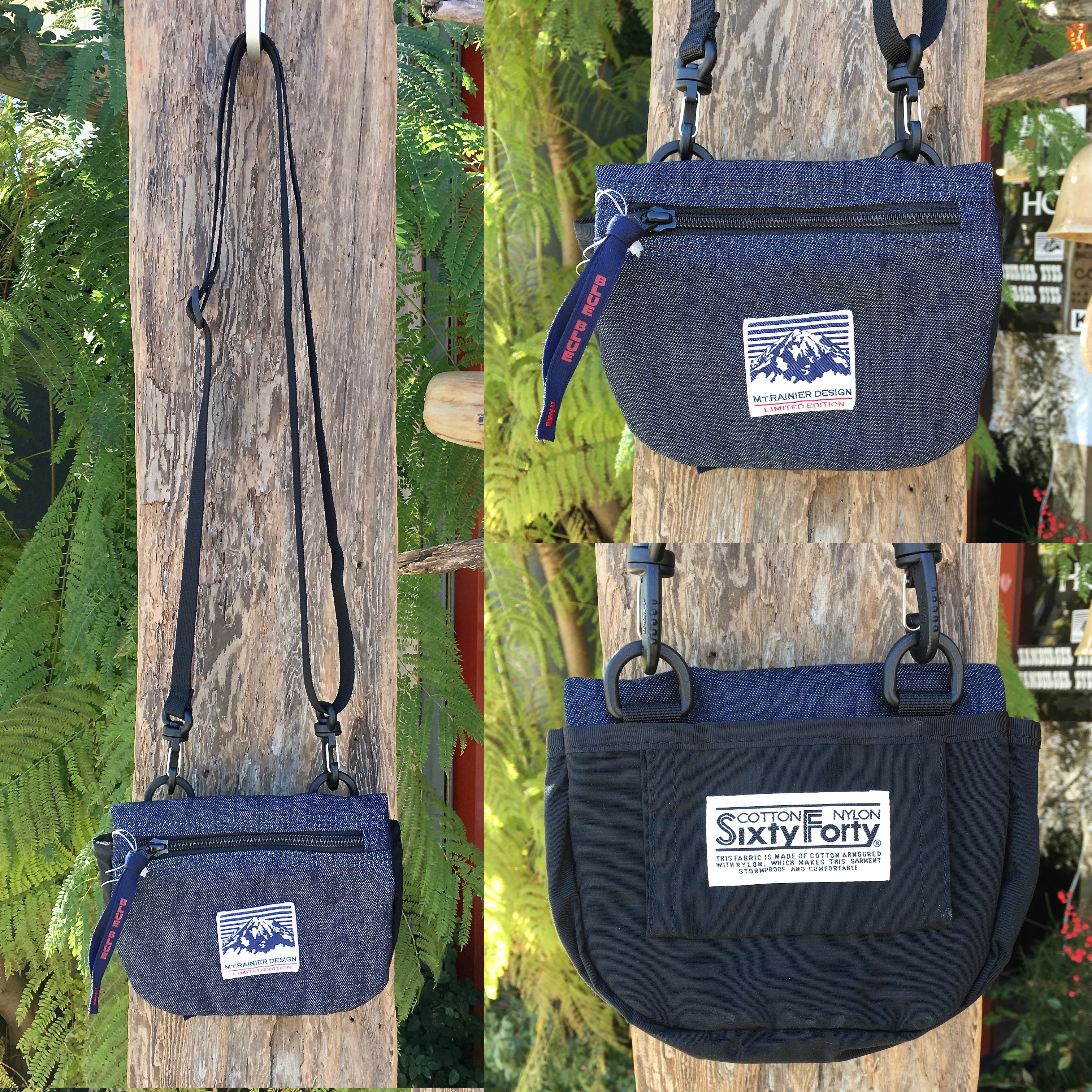 MT RAINIER DESIGN/BLUE BLUE：DENIM COMBI WALLET POU