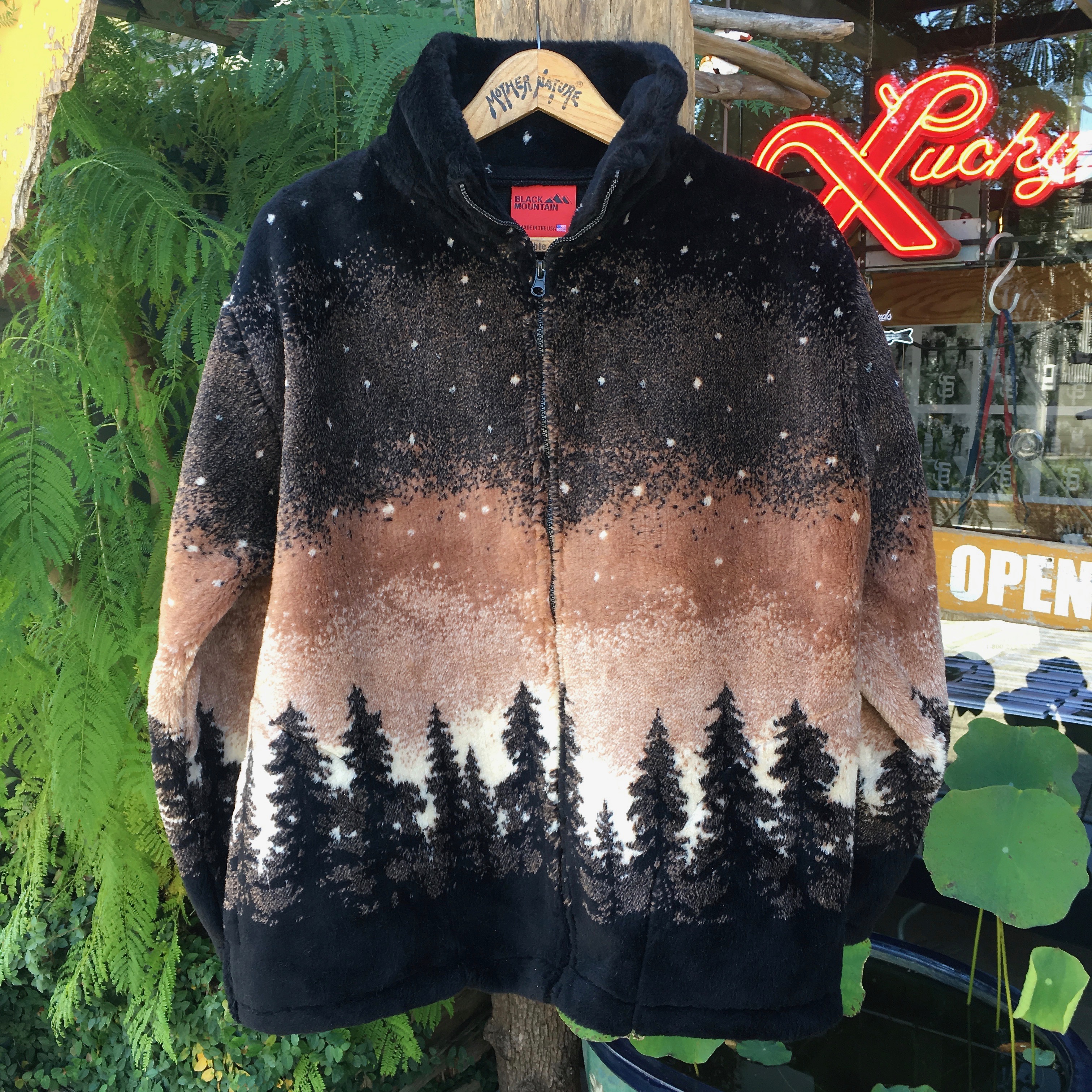 BLACK MOUNTAIN : JAQUARD FLEECE JACKET 