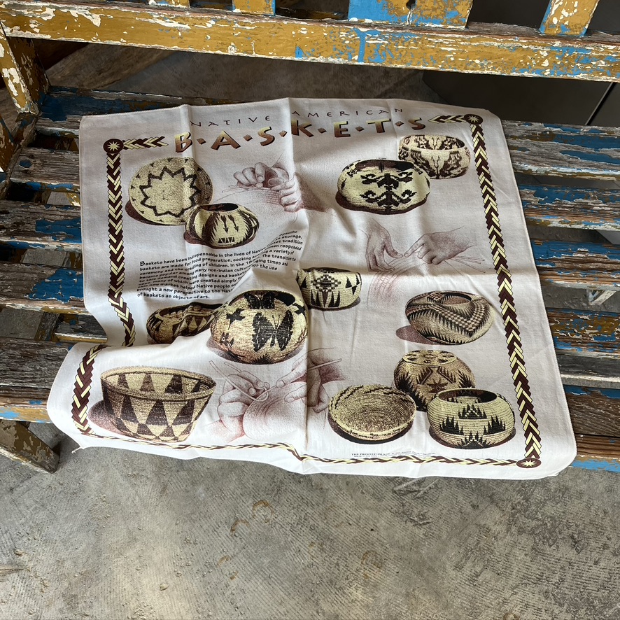 The Printed Image : NATIVE AMERICAN BASKET Bandana