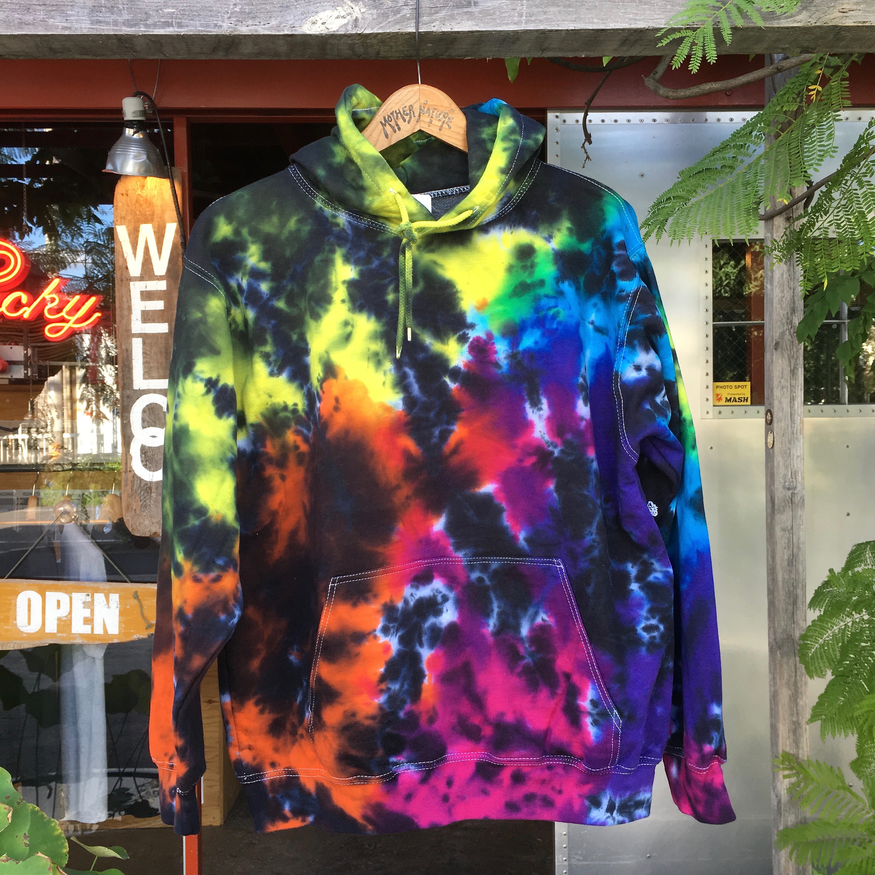  Kerr’s Cotton: COTTON CRINKLE TIEDYE HOODED 