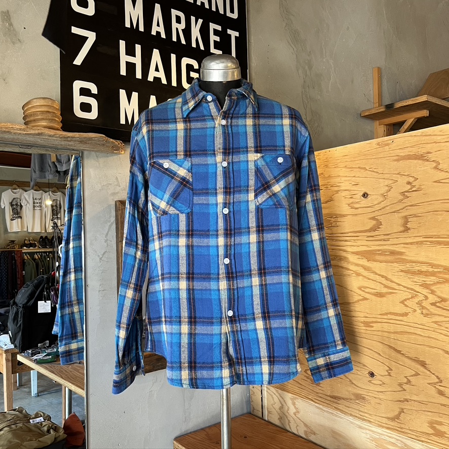 HOLLYWOOD RANCH MARKET:インドチェックロングスリーブシャツ