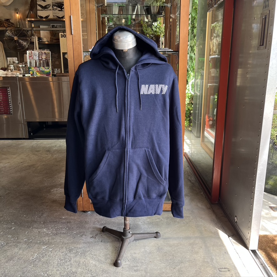 US NAVY PT SWEAT HOOD FULL ZIP(DEAD STOCK)