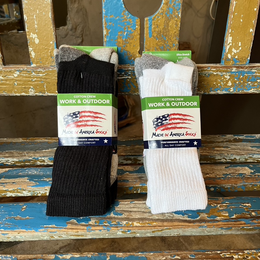 MADE IN AMERICA SOCKS : MENS COTTON SOCKS