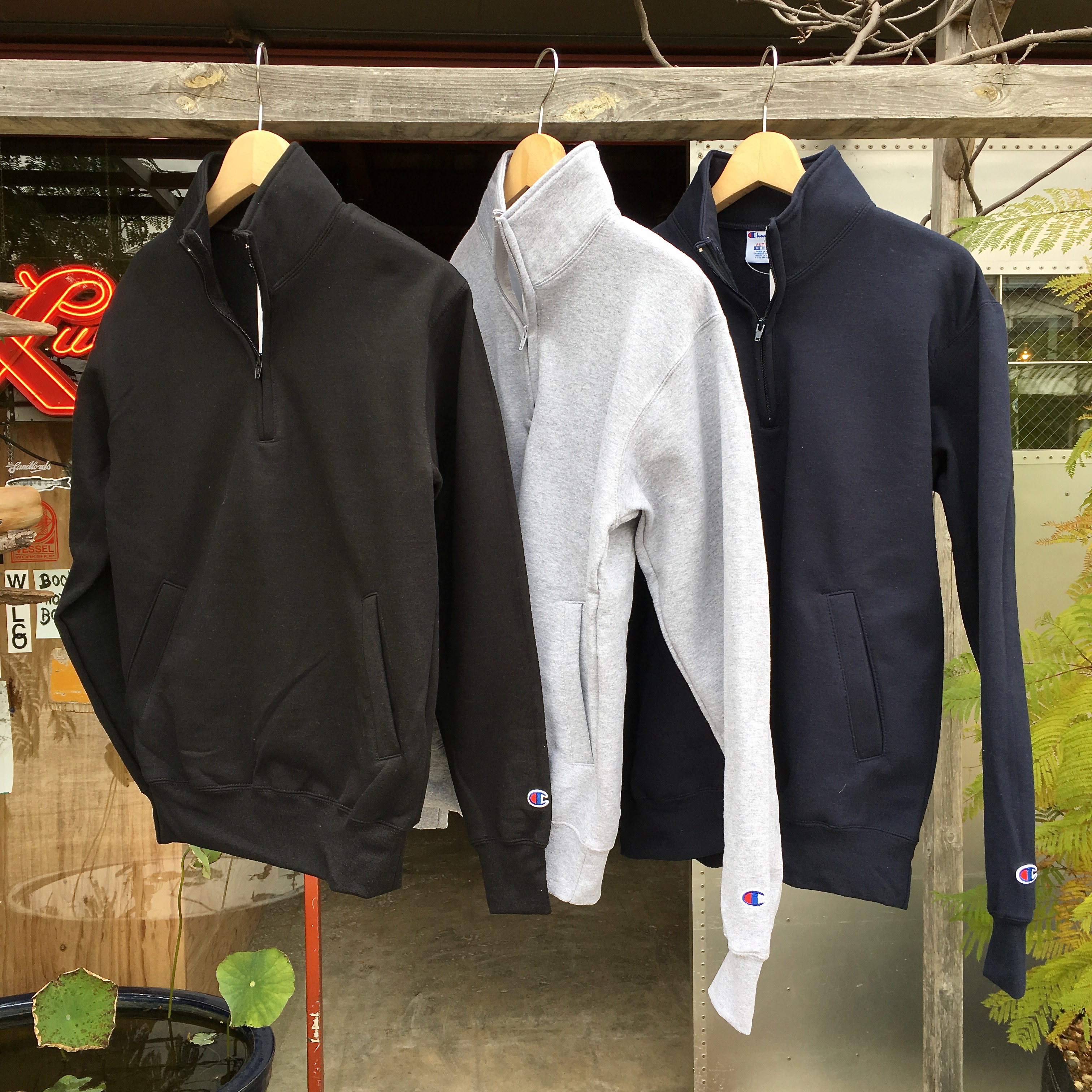 CHAMPION : S400 9OZ QUARTER ZIP PULLOVER