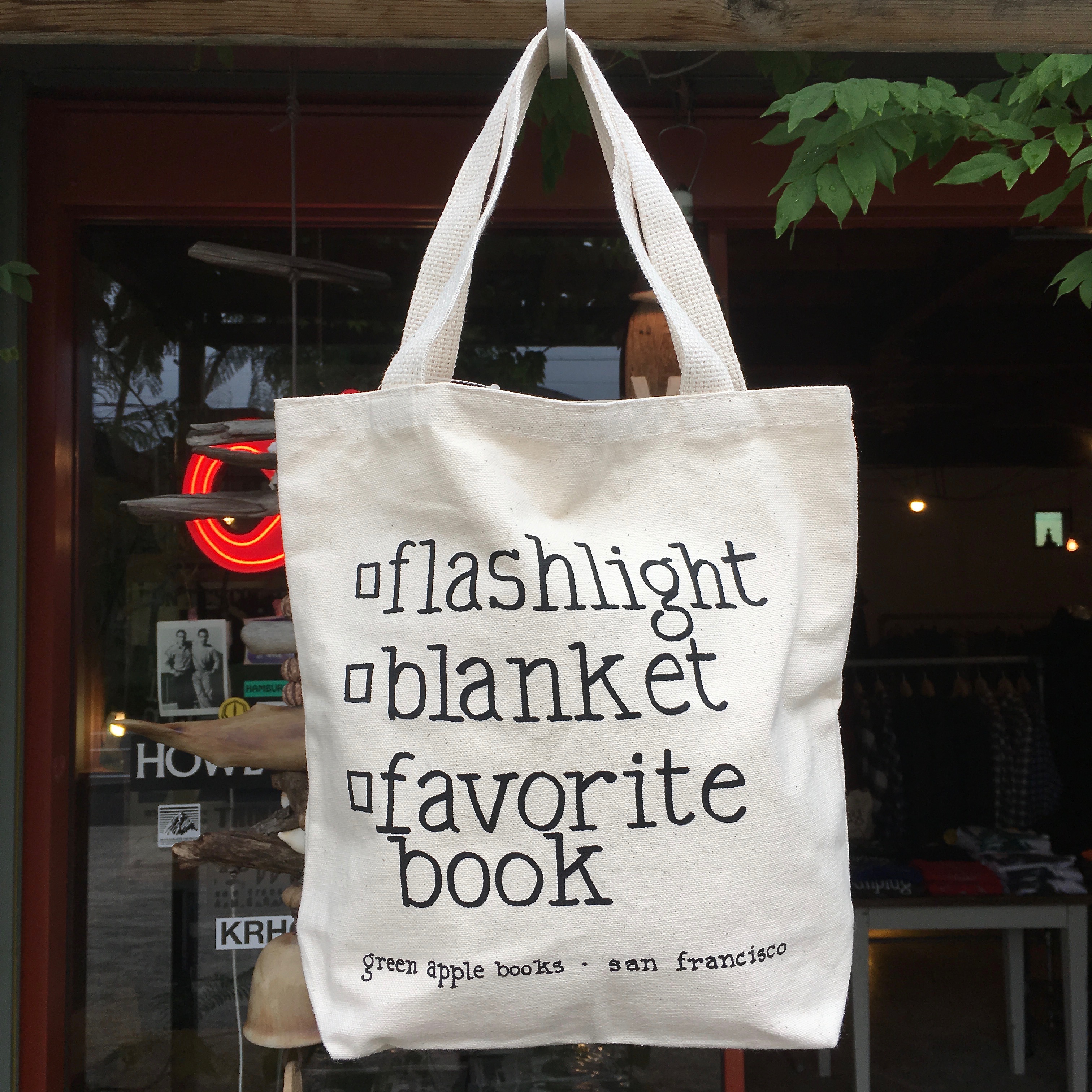 GREEN APPLE BOOKS : LIST MINI TOTE BAG