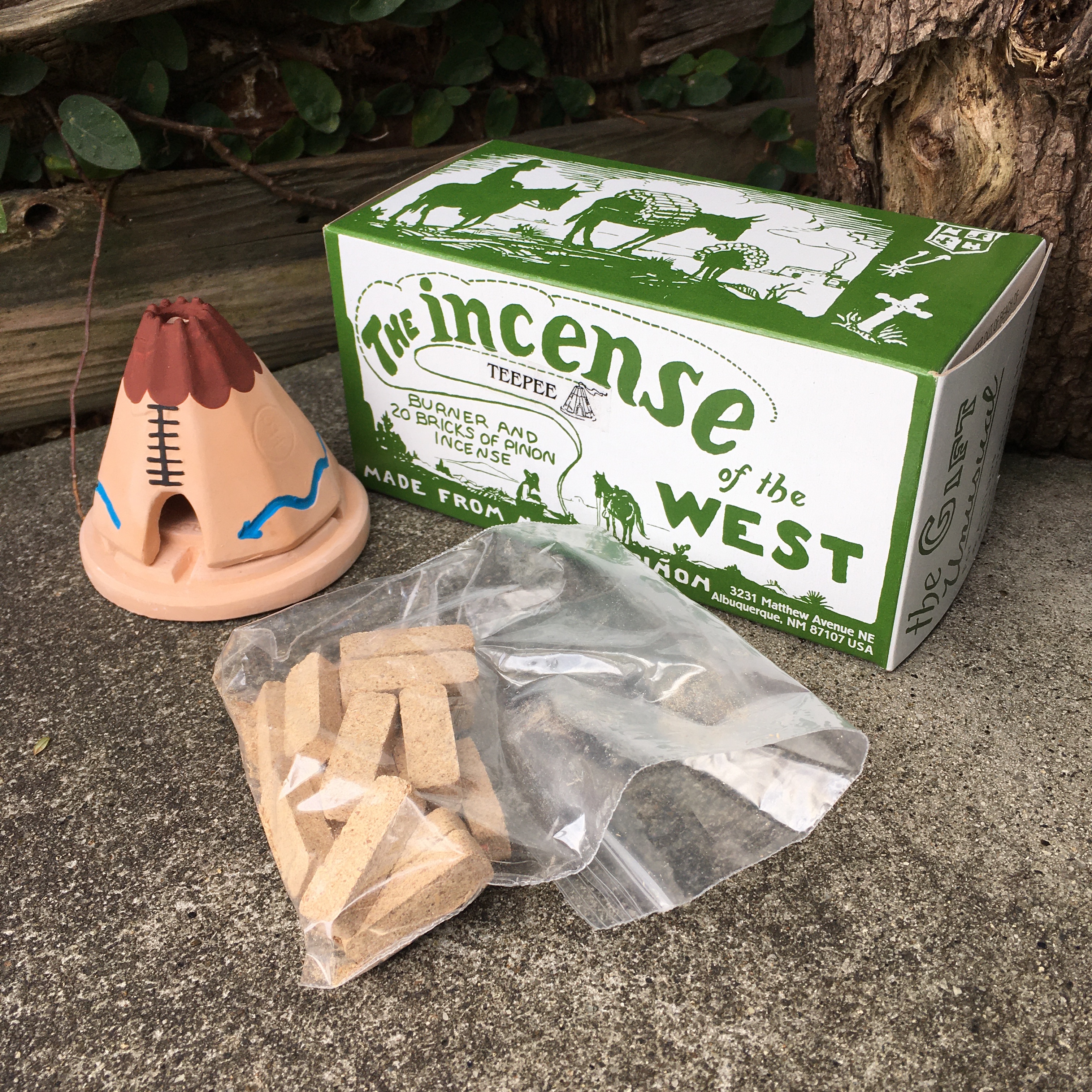 INCIENSO De Santa Fe : Teepee,Log Cabin with Pinon