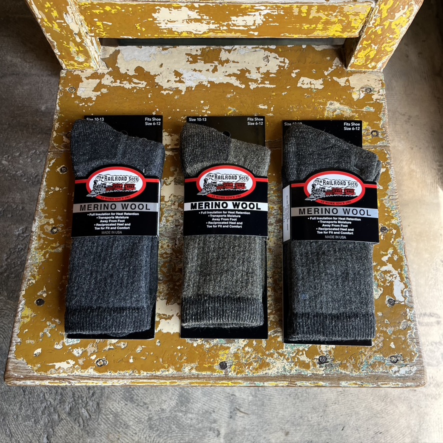 RAILROAD SOCKS : Merino Wool Boot Sock