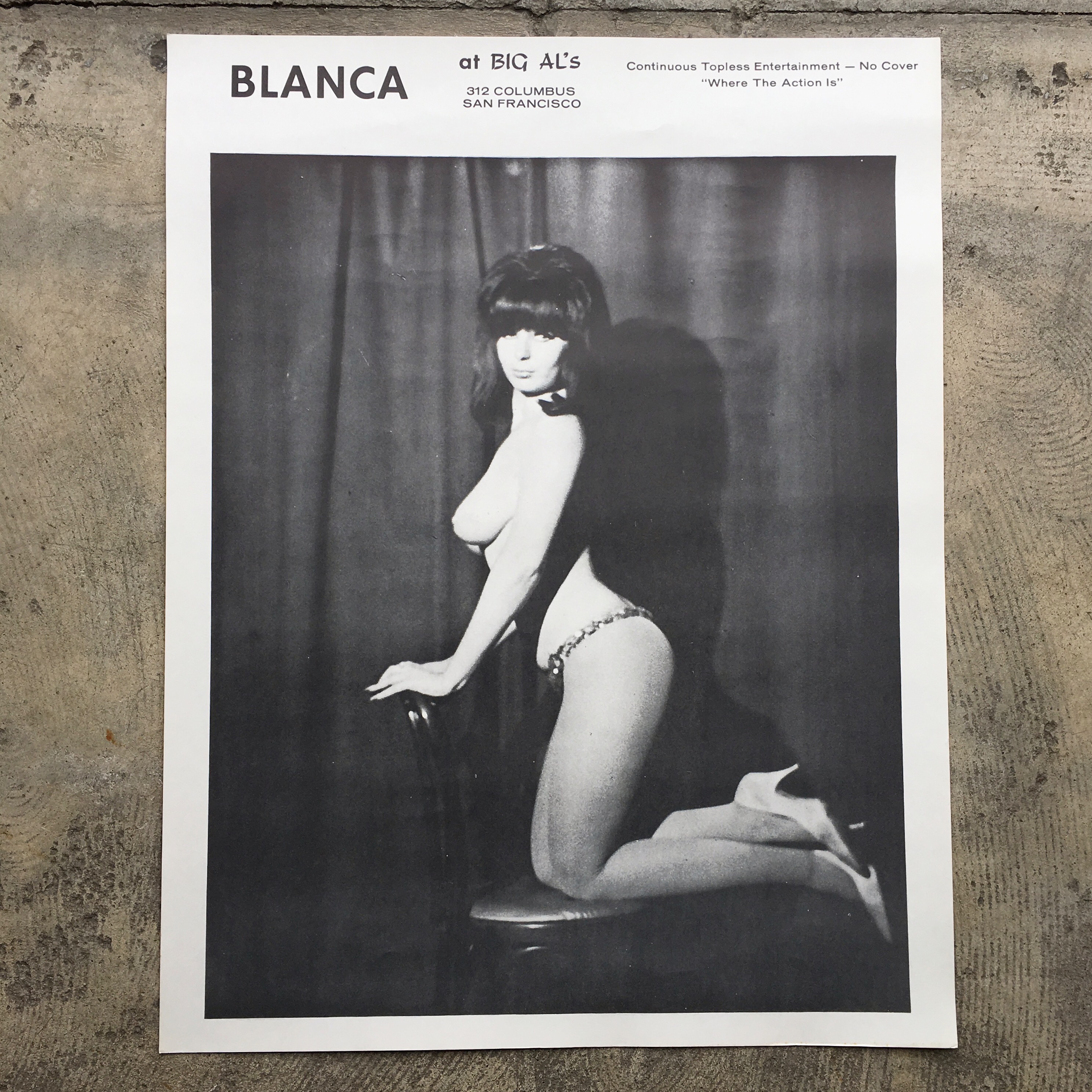  BLANCA OF BIG ALS SIXTIES POSTER ELEVEN PHOTO,ONE