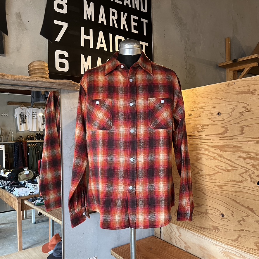 HOLLYWOOD RANCH MARKET: インドチェックロングスリーブシャツ