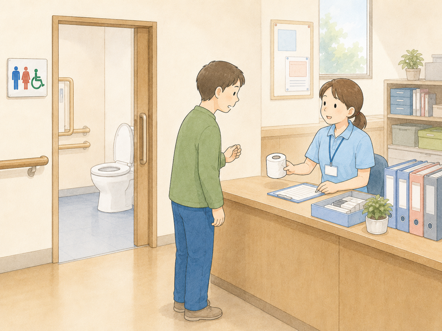 福祉施設のトイレットペーパー管理を少し軽くする方法|シートトイレットペーパーの活用例