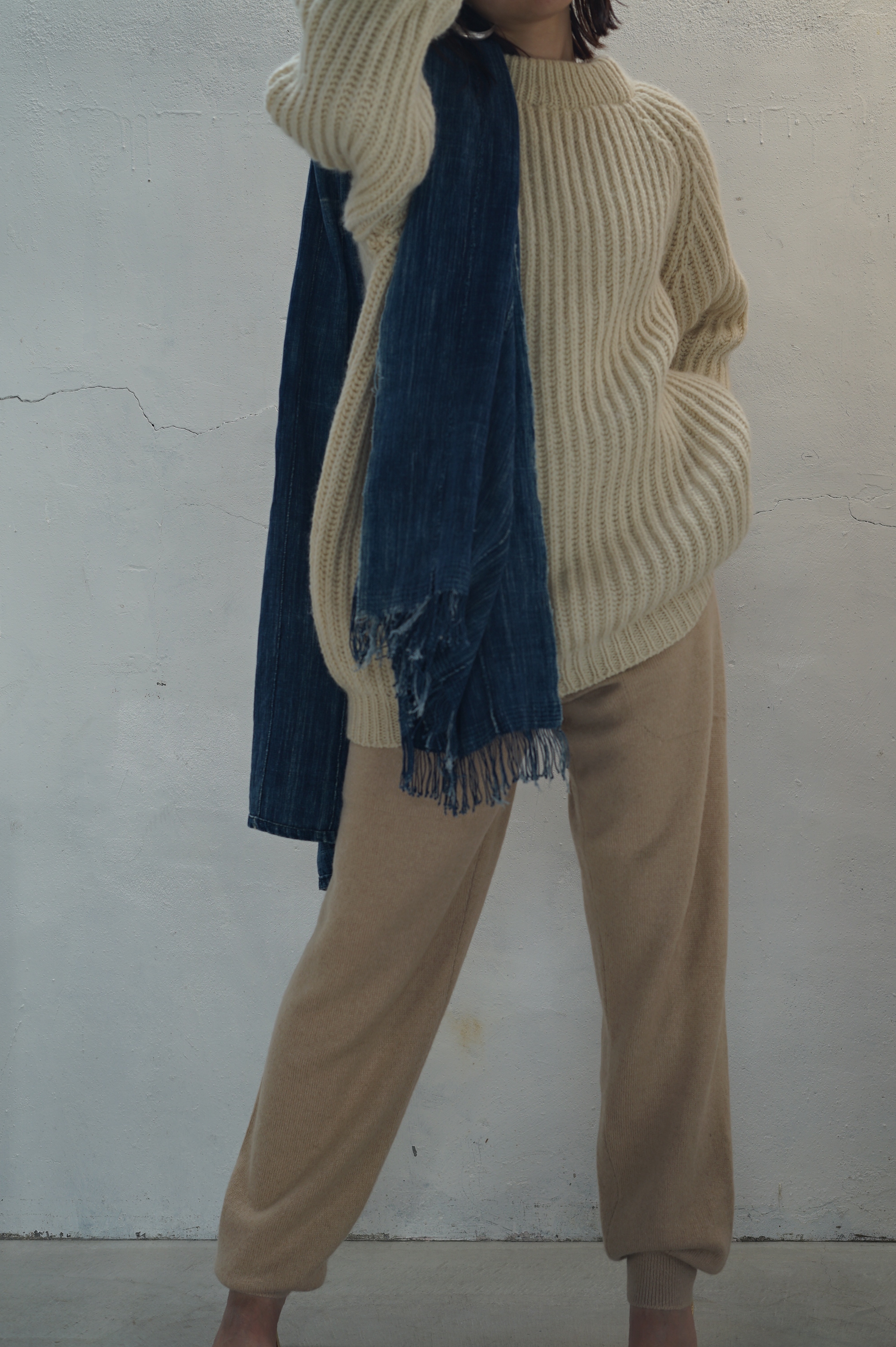 HERMES PARIS - Camelhair Knit Pants