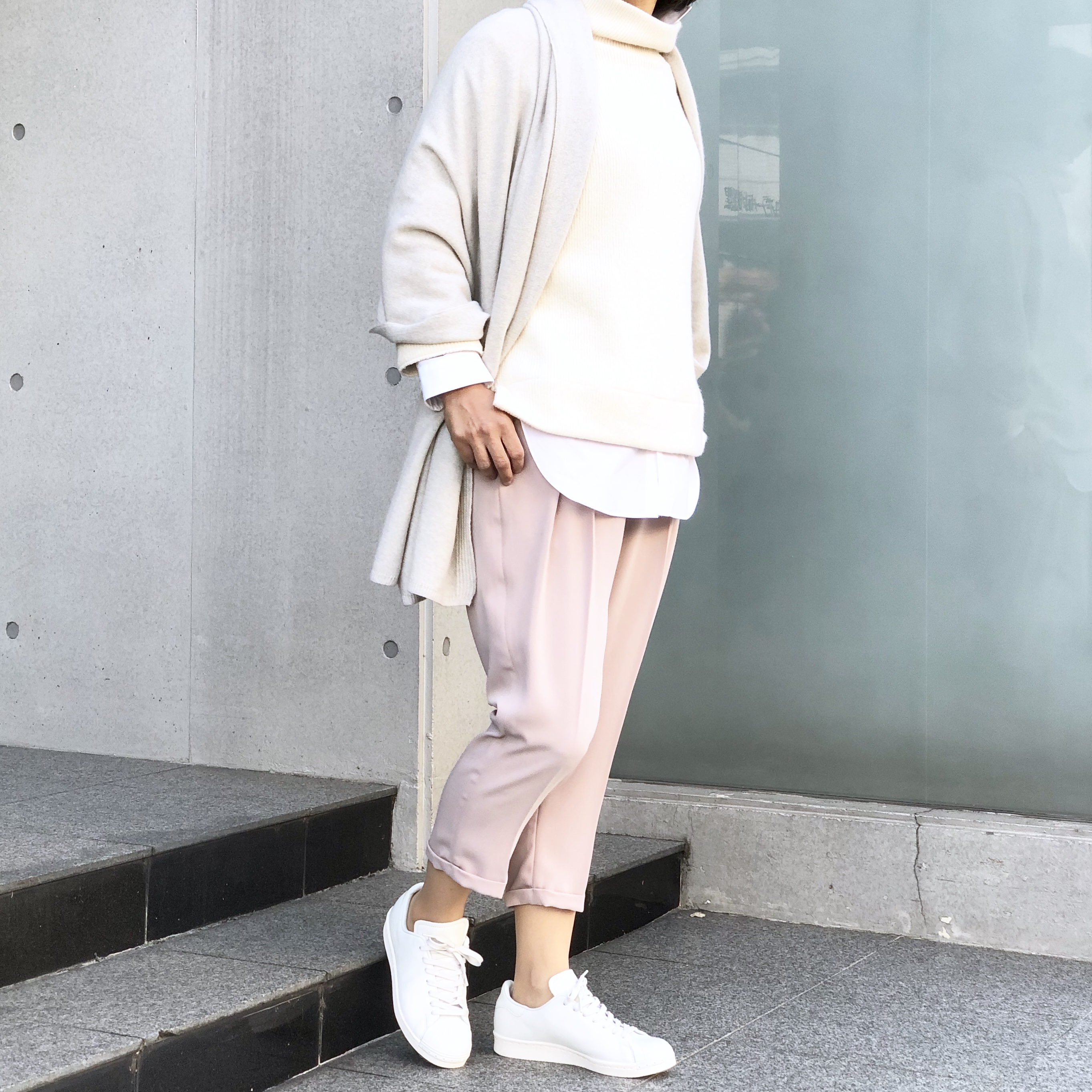 冬の白コーデのポイント