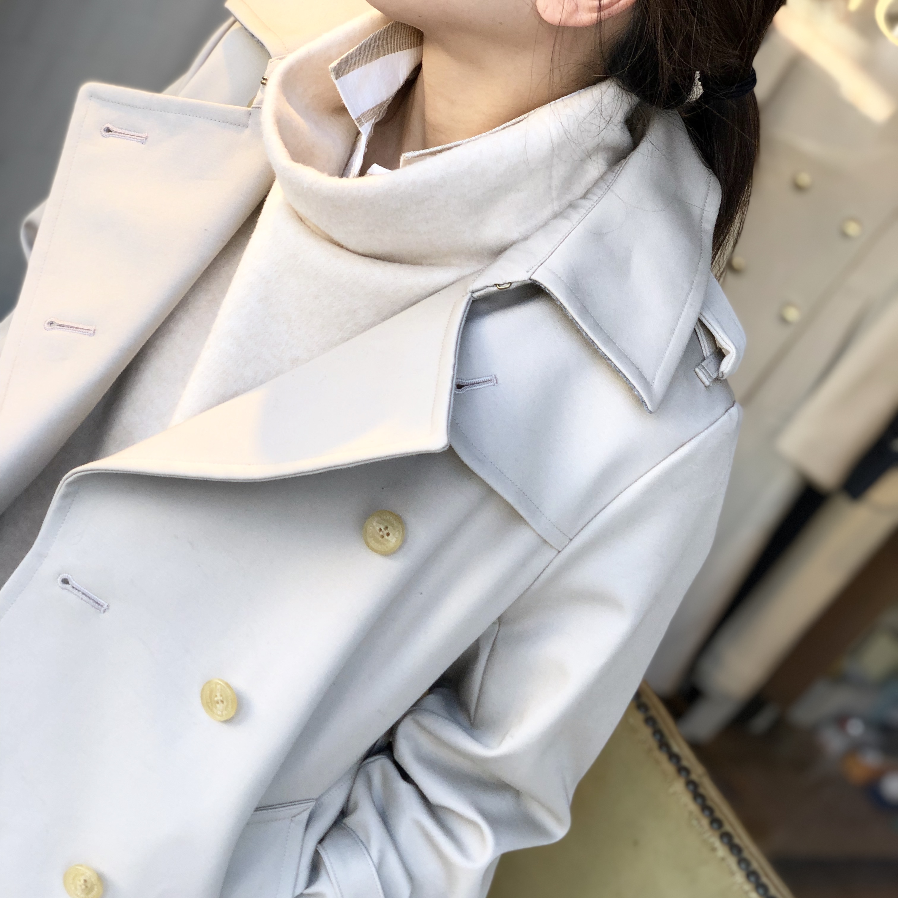 スプリングコートは、今から楽しむ