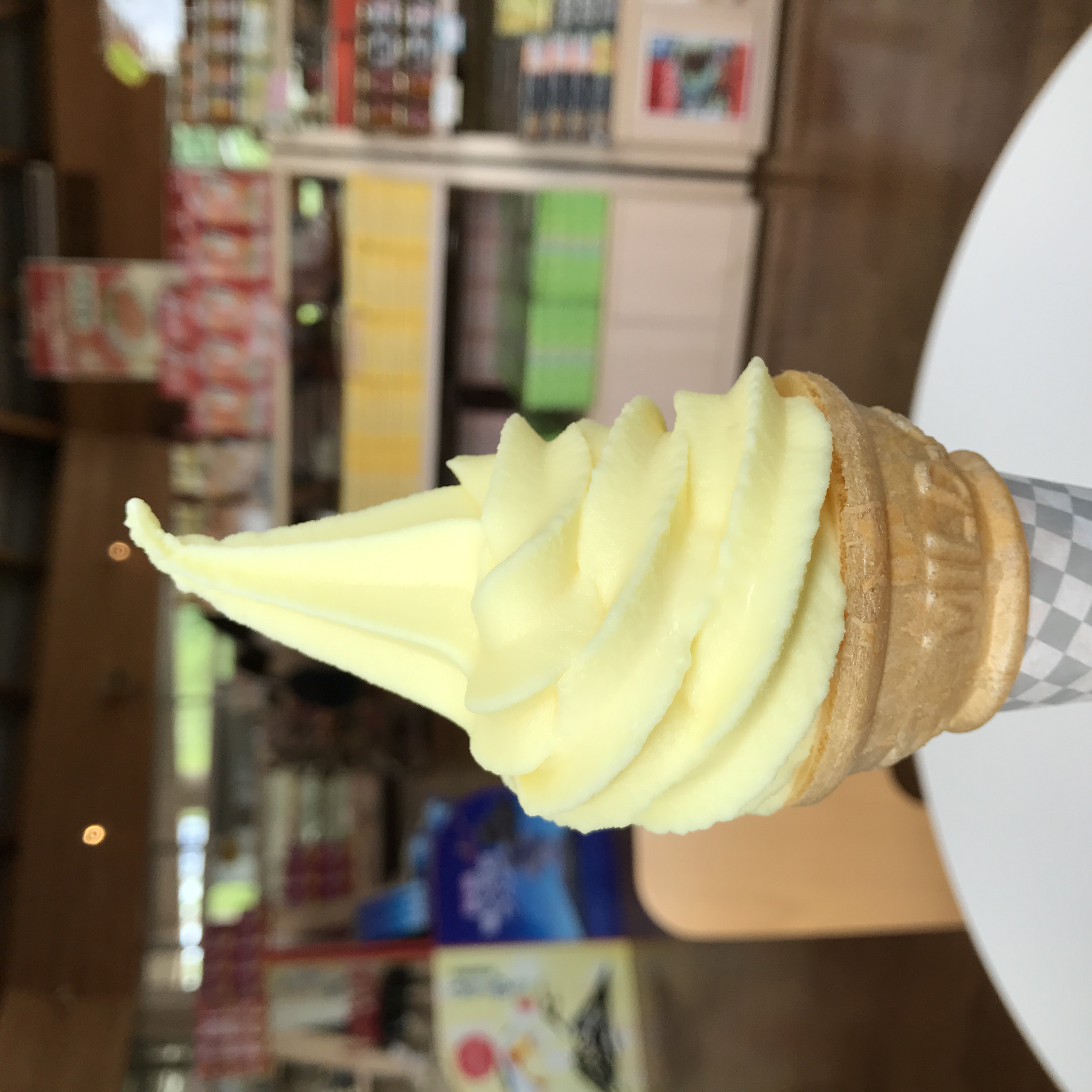 桜島で食べたもの・小みかんソフトクリーム