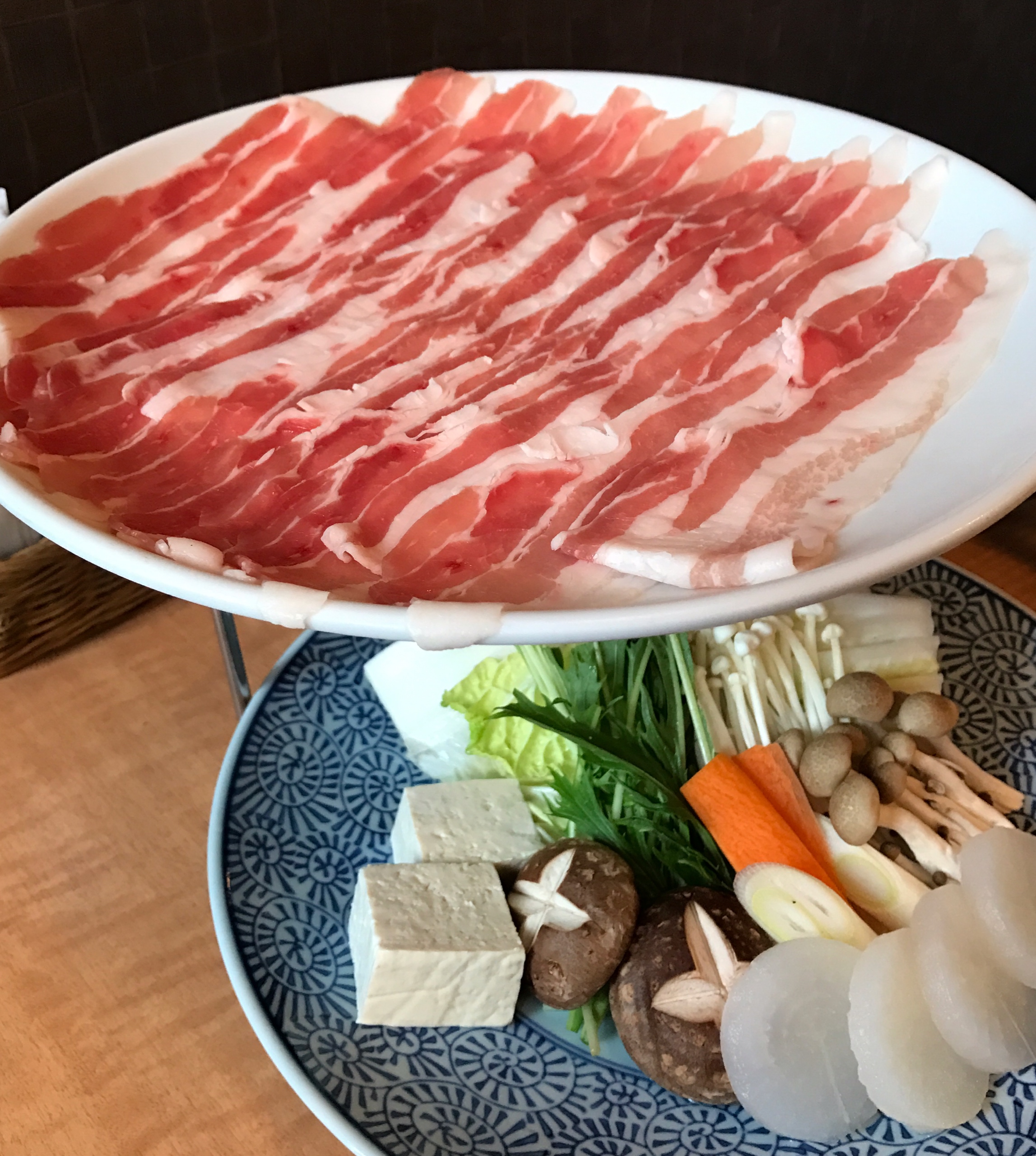 鹿児島で食べたもの・ 黒豚しゃぶしゃぶ