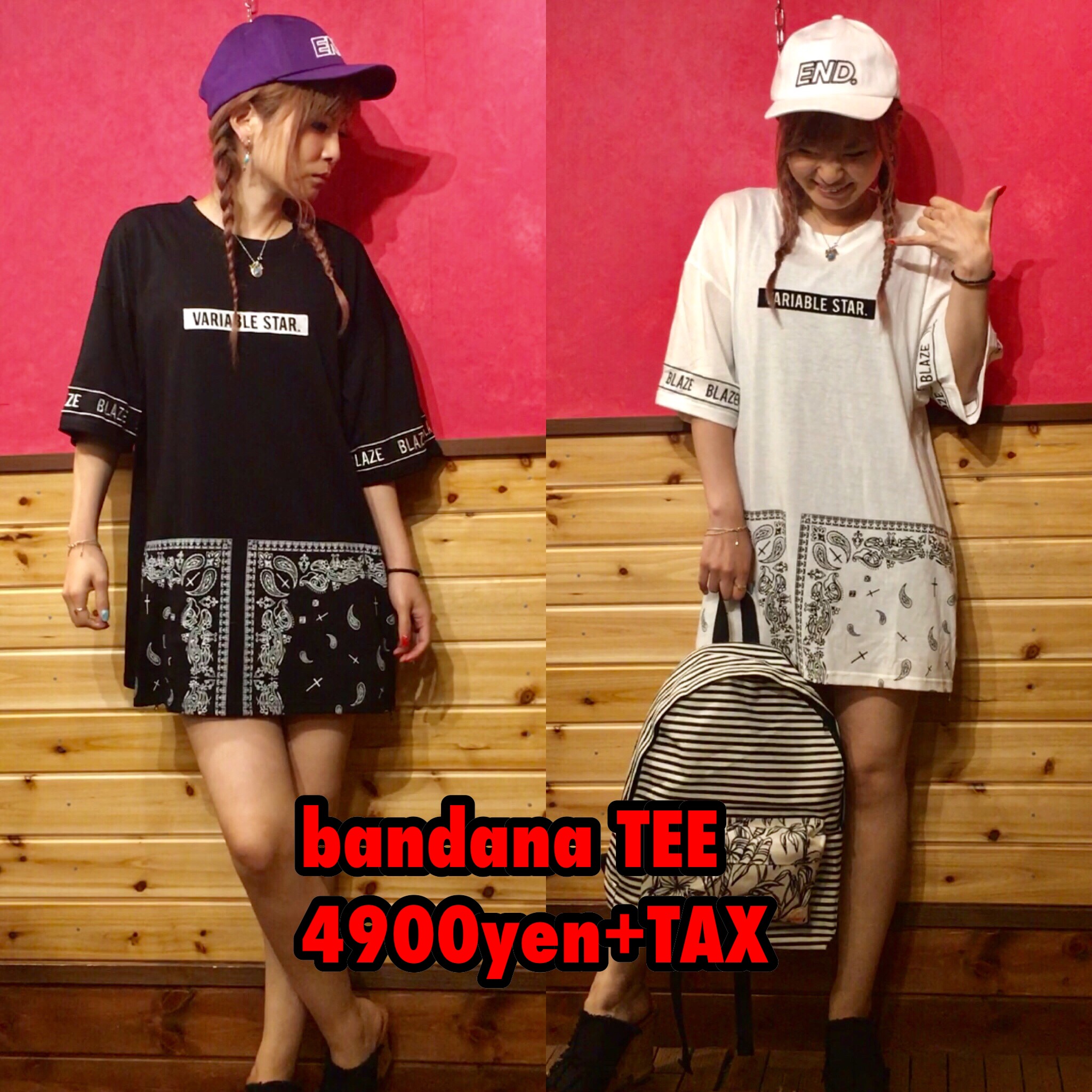 bandana Tシャツ ✩*॰¨̮ユニセックス！
