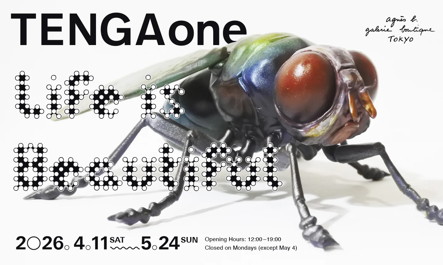 TENGAone個展「Life is Beautiful」 南青山・アニエスベーで5月24日まで開催