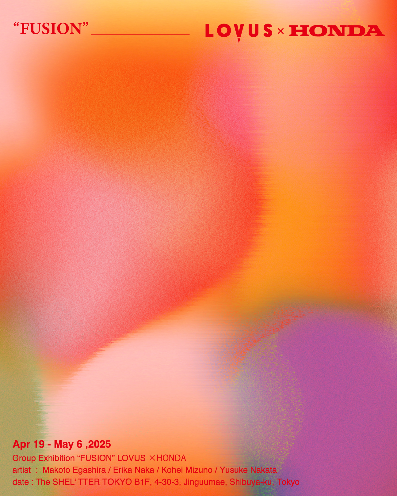 渋谷LOVUS galleryにて「“FUSION” LOVUS × HONDA展」が開催！