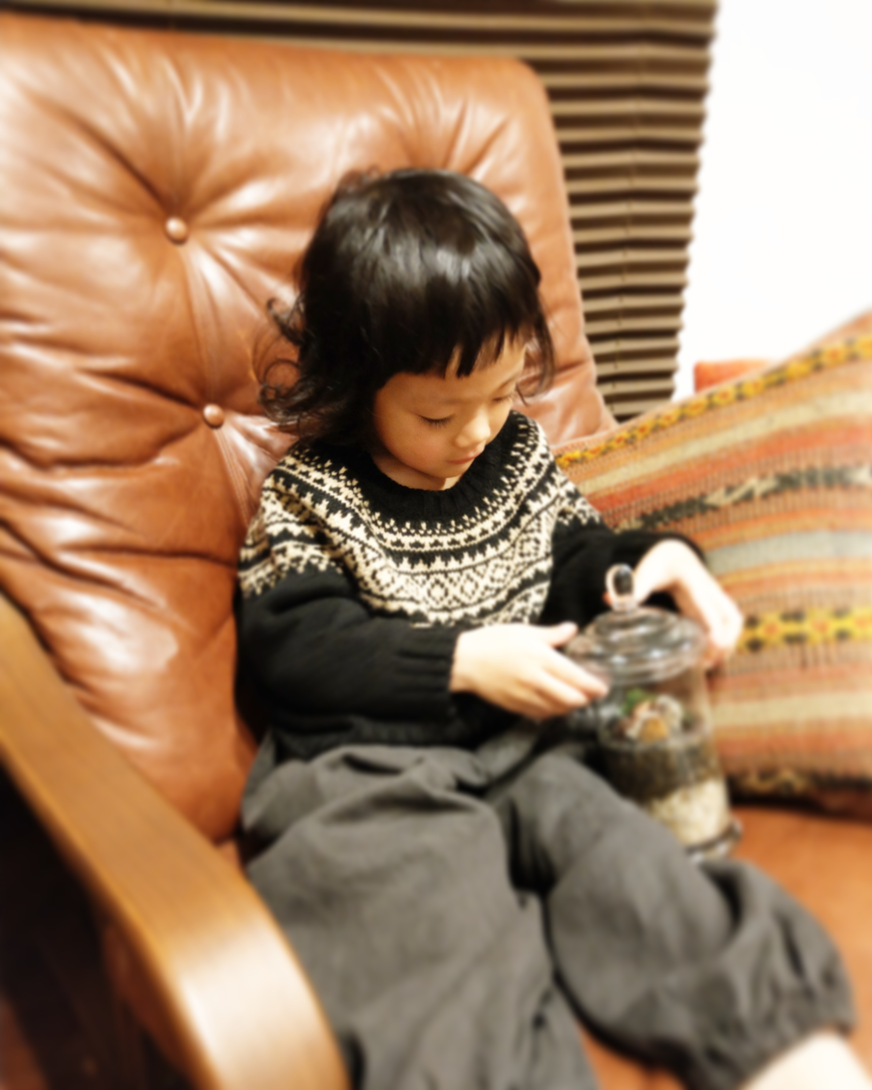 【jacquard knit】×【flank pants】で冬支度始めてみませんか☺