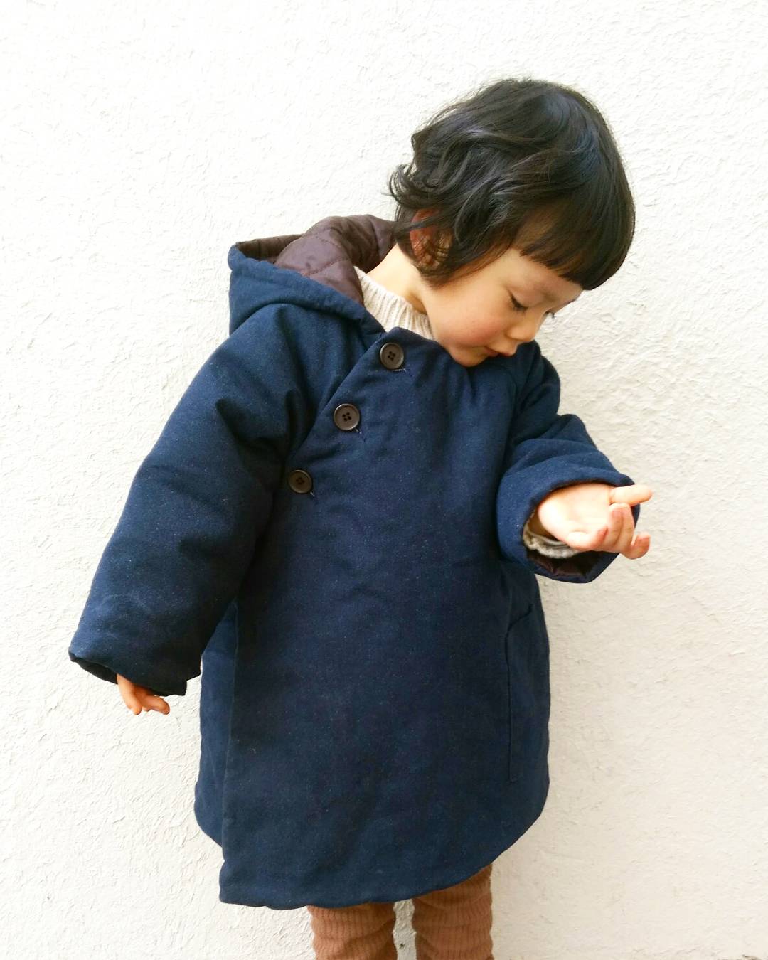 【button coat】navy発売致しました♪