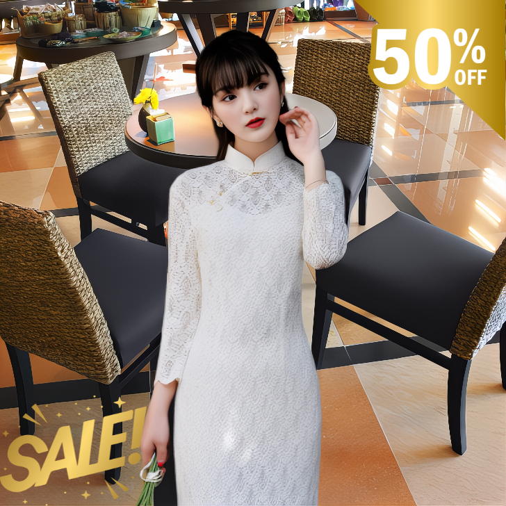 ✨セール限定！洗練されたホワイトアオザイ✨