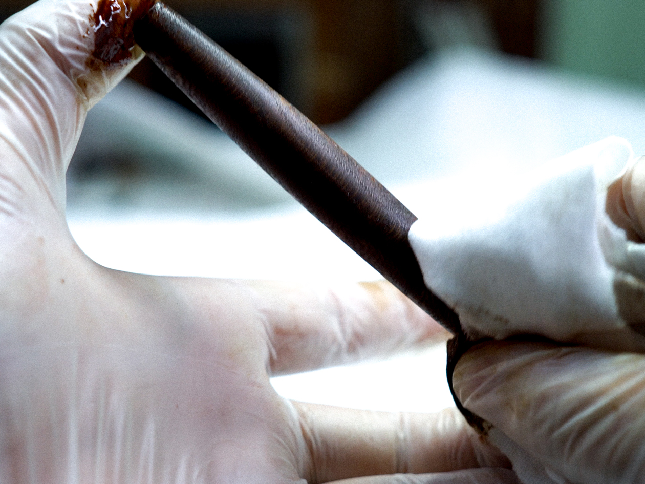 【木軸シャーペン・ボールペン】欅の上杢を拭き漆仕上げにしました!