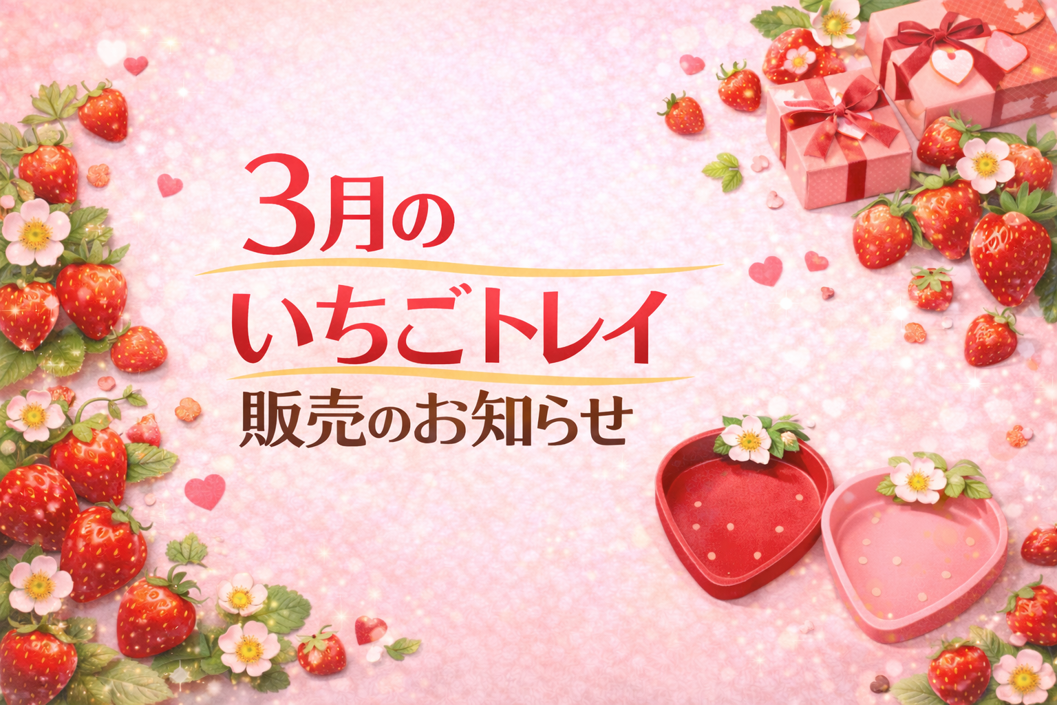 3月新作トレイ 販売のお知らせ
