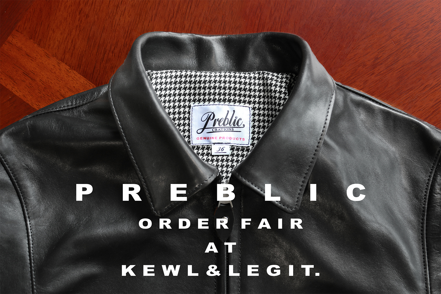 11月25日(日) KEWL&LEGIT.にて受注会