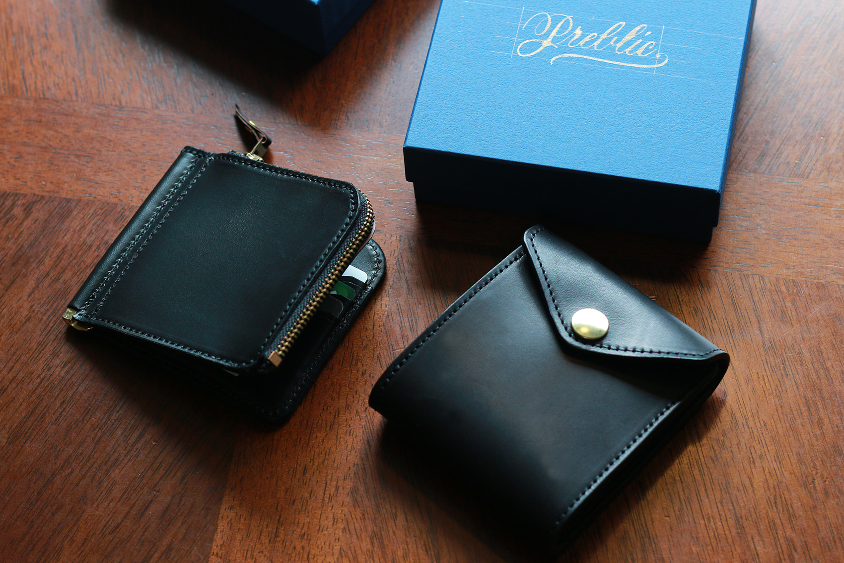 THOMAS-Leather Money Clip, HANOVER-3 Fold Wallet