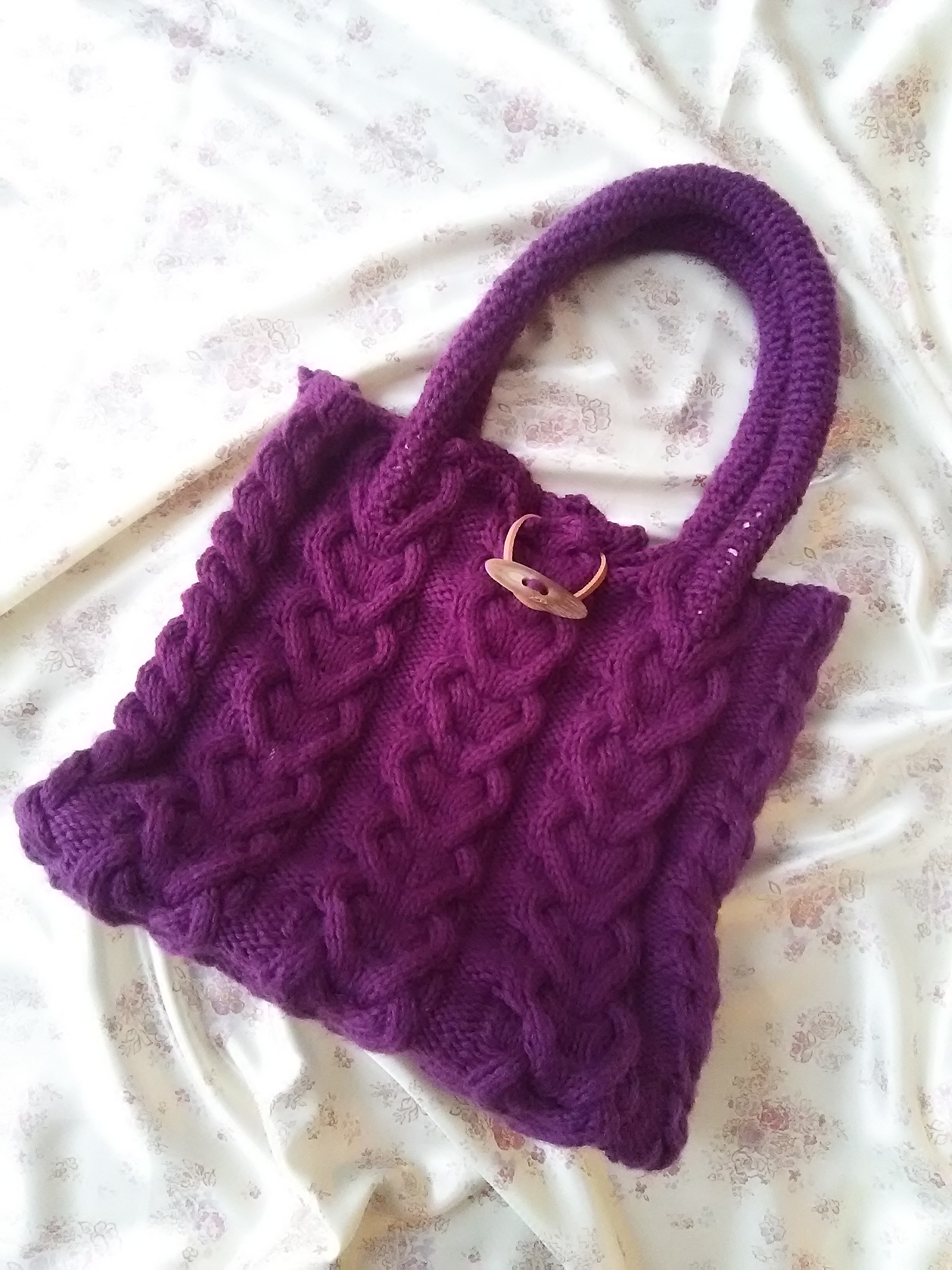 MERRYMERRYの人気 knit bag【lots of heart】