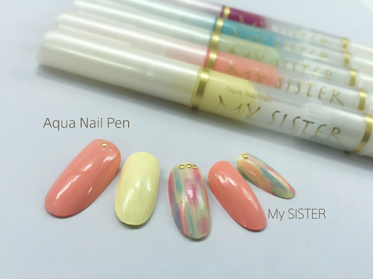Aqua nail pen × Design