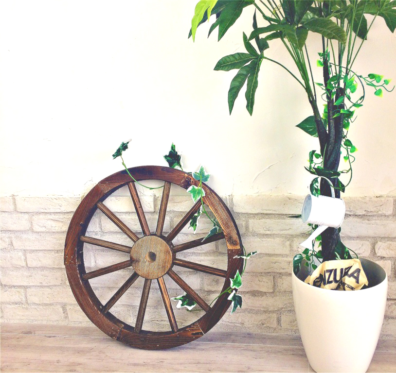 木製車輪(ガーデンウィール)で、一気にヨーロッパのカントリー気分♡お庭にも室内にも！