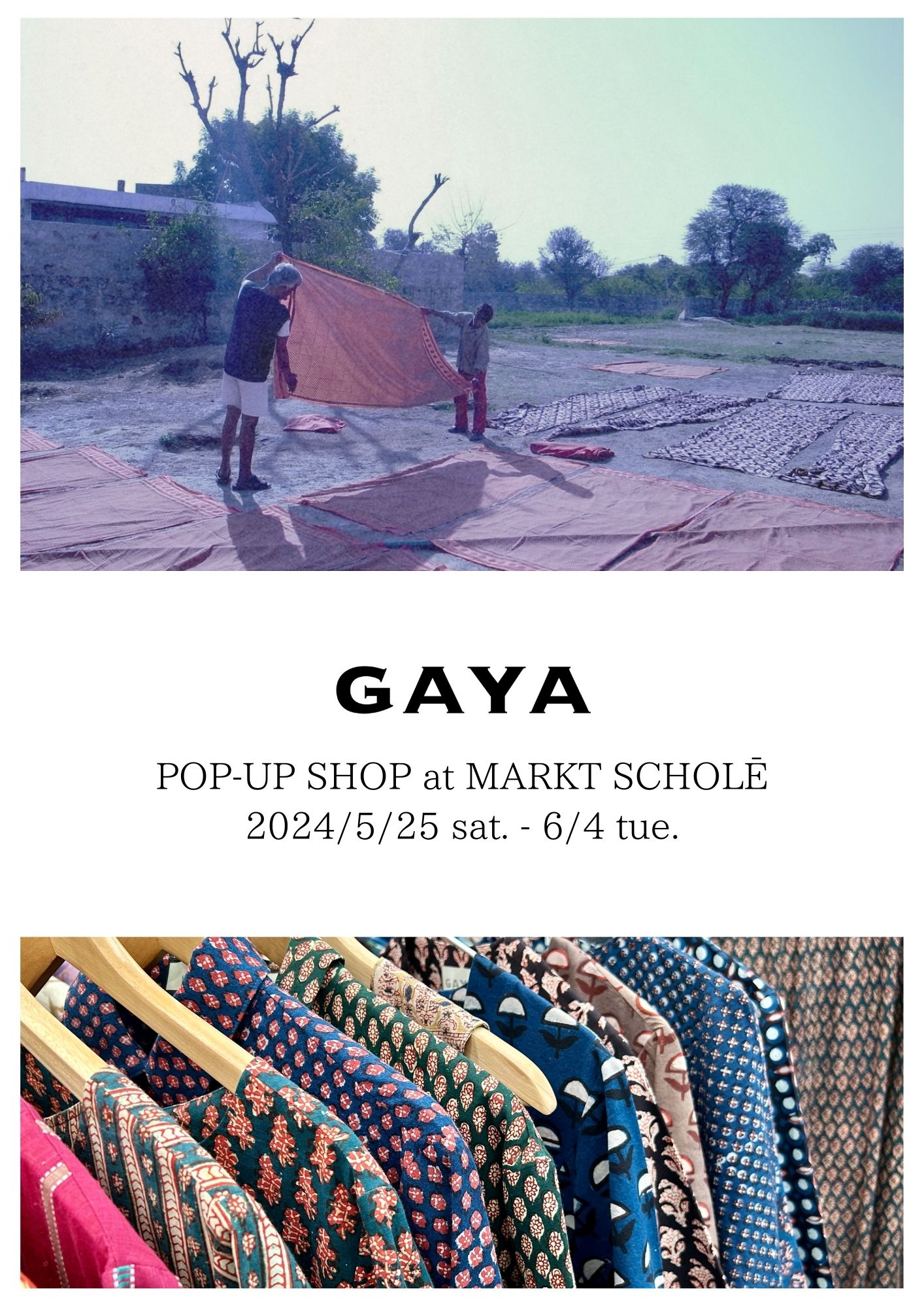“GAYA” POP-UP SHOP at MARKT SCHOLĒ