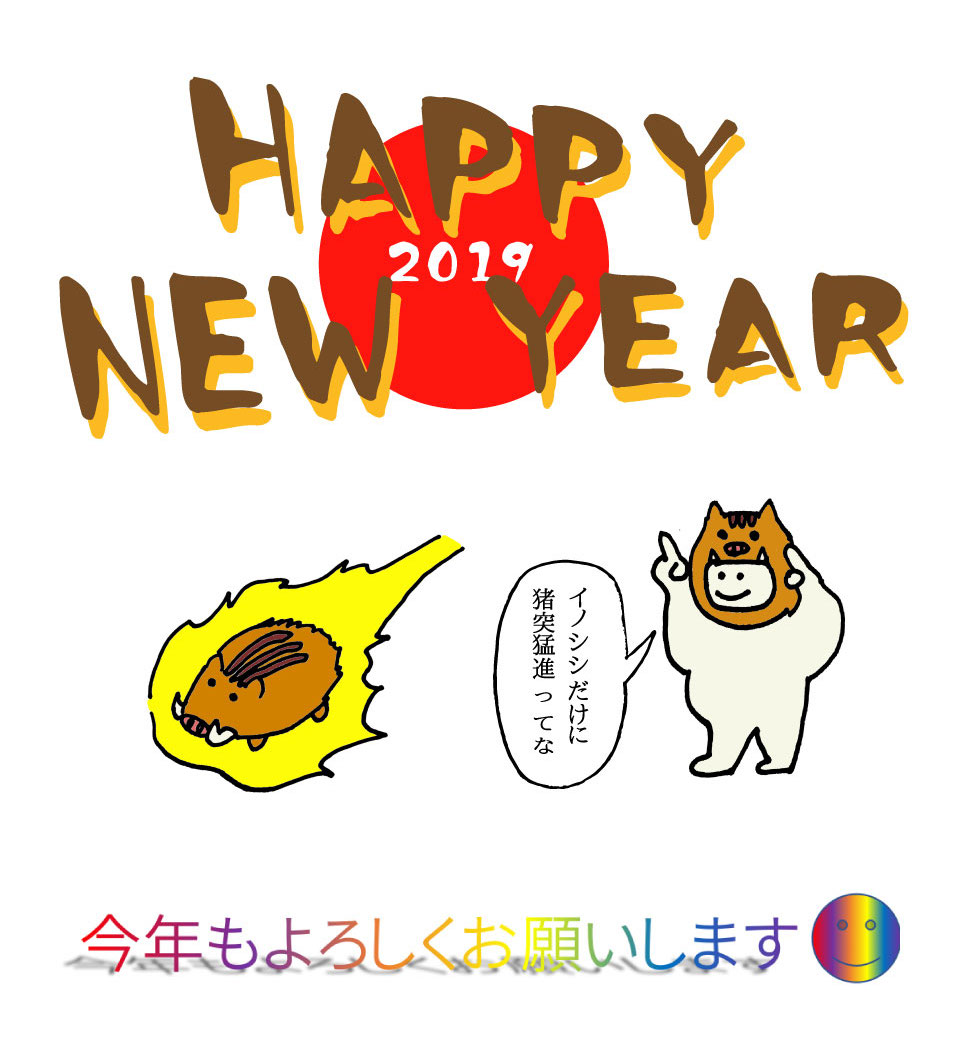 2019年　新年明けましておめでとうございます。