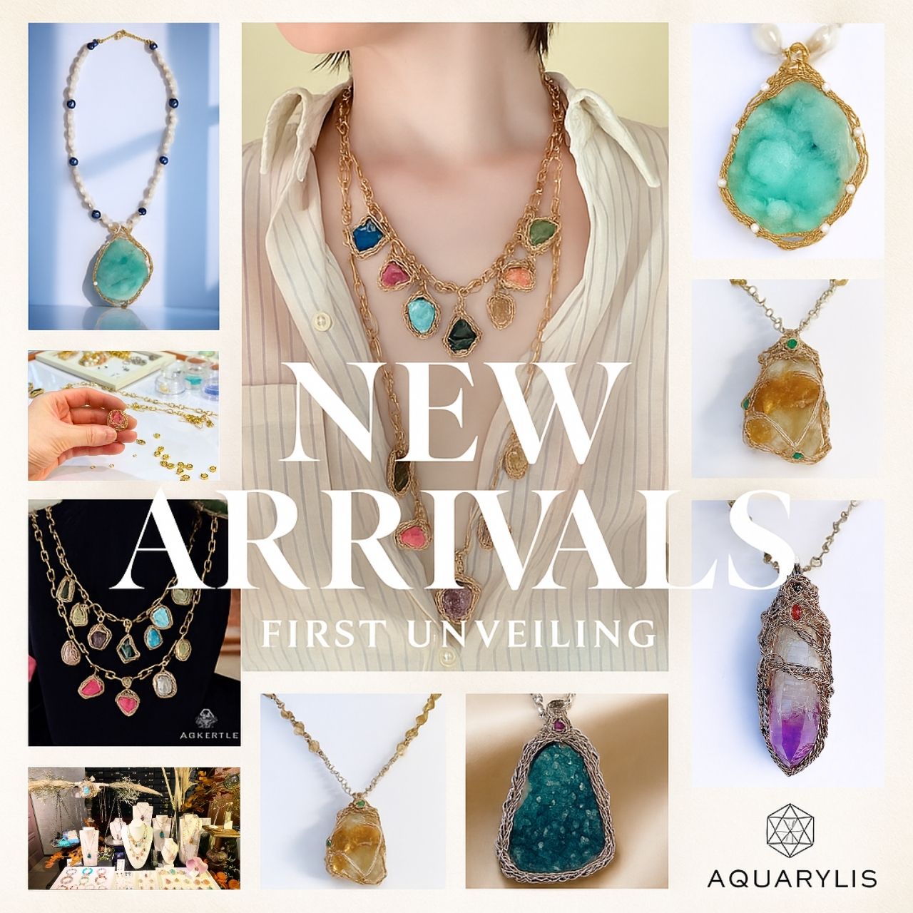 展示会デビュー作、オンライン初公開。AQUARYLIS新作ジュエリー5点のご紹介