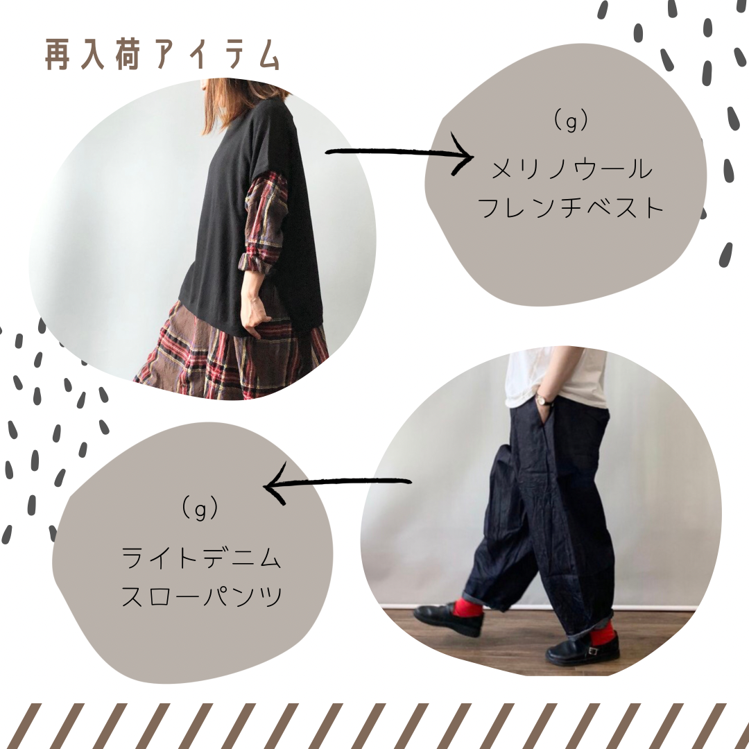・・再入荷のお知らせ・・