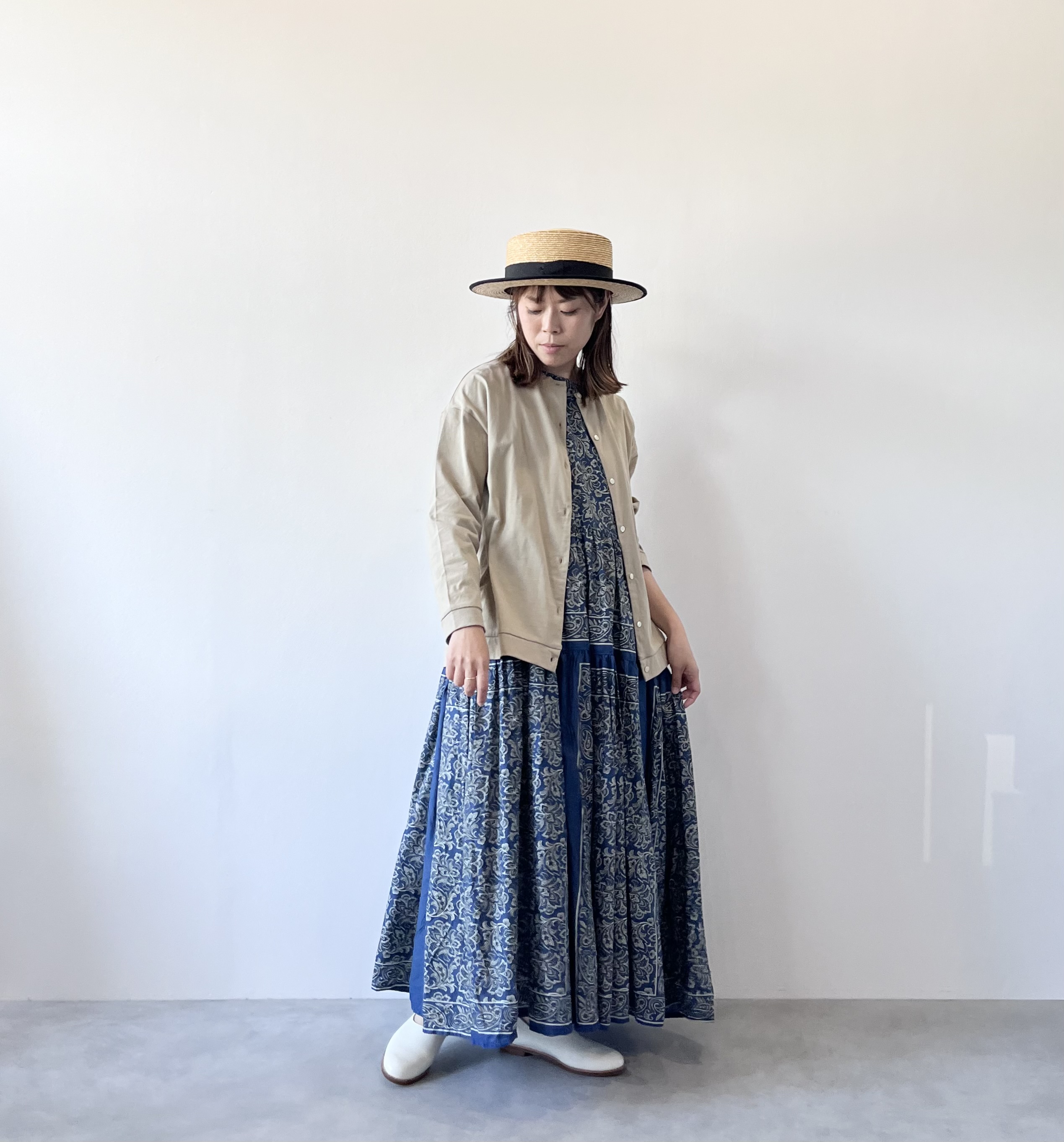 ・・ICHI　バンダナプリントのワンピースとスカート・・