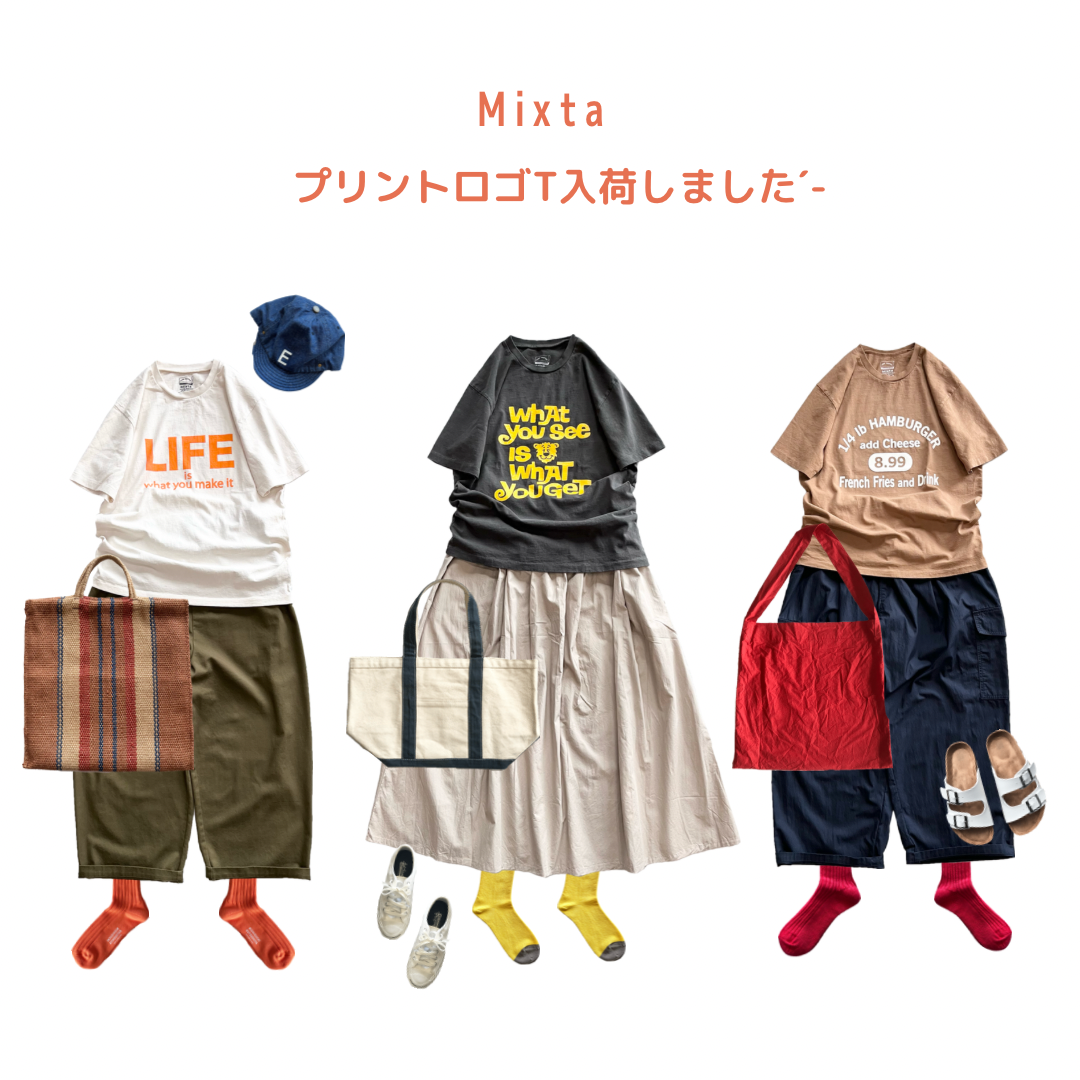 ・・Mixta　ロゴTシャツ入荷・・