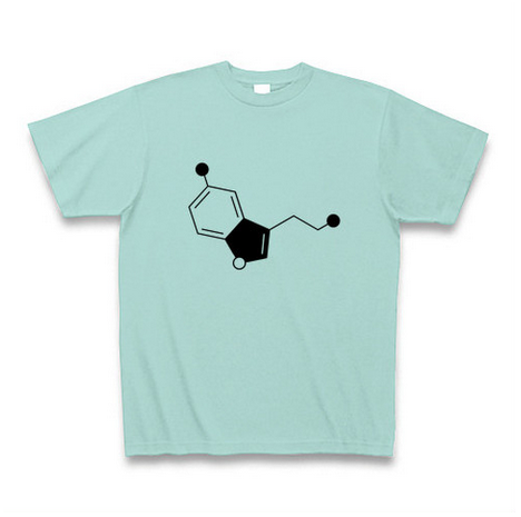 研究室で目立っちゃお♪　セロトニンのかわいい化学Tシャツ