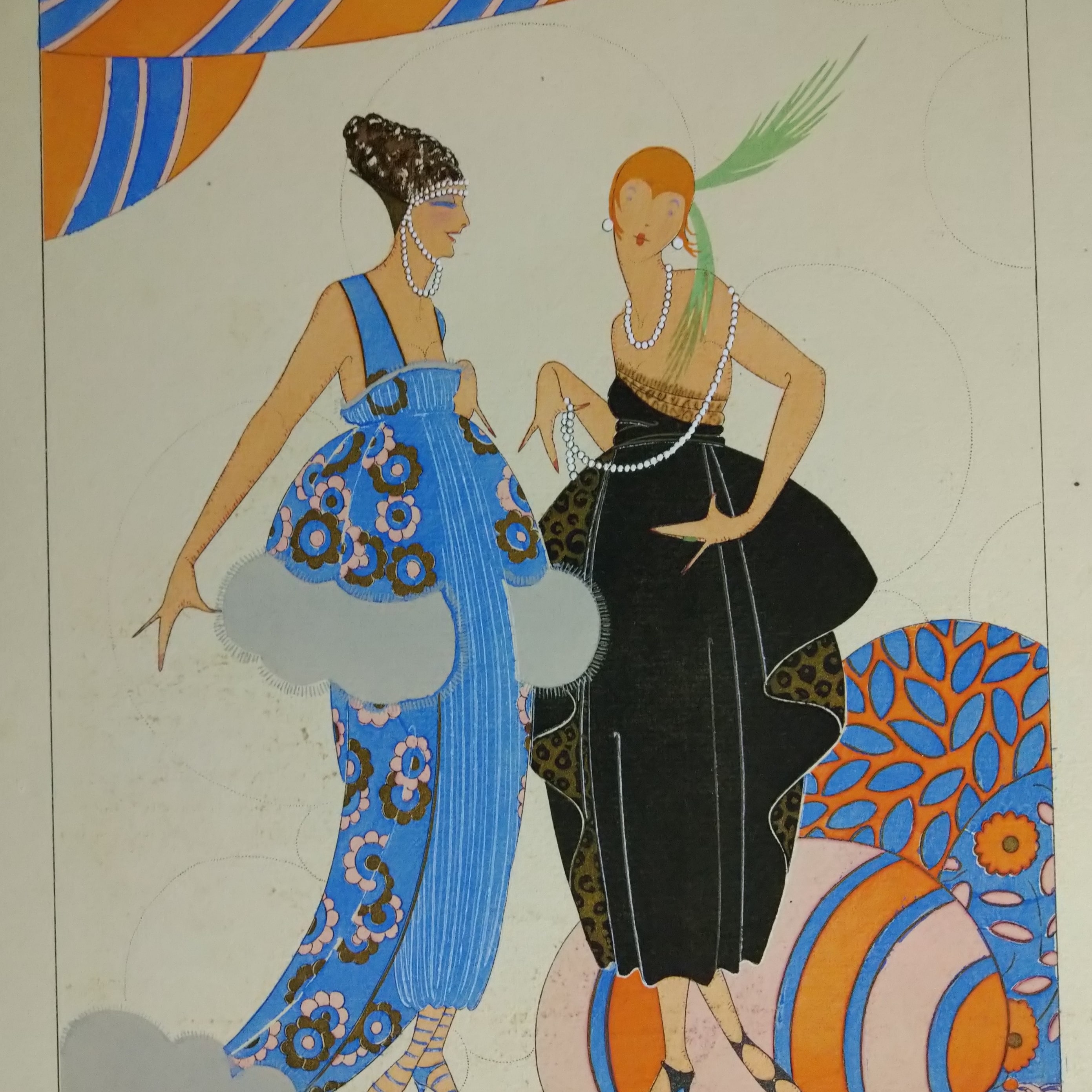 ア−ル・デコのポショワール版画の魅力。　1920年制作オリジナル版画