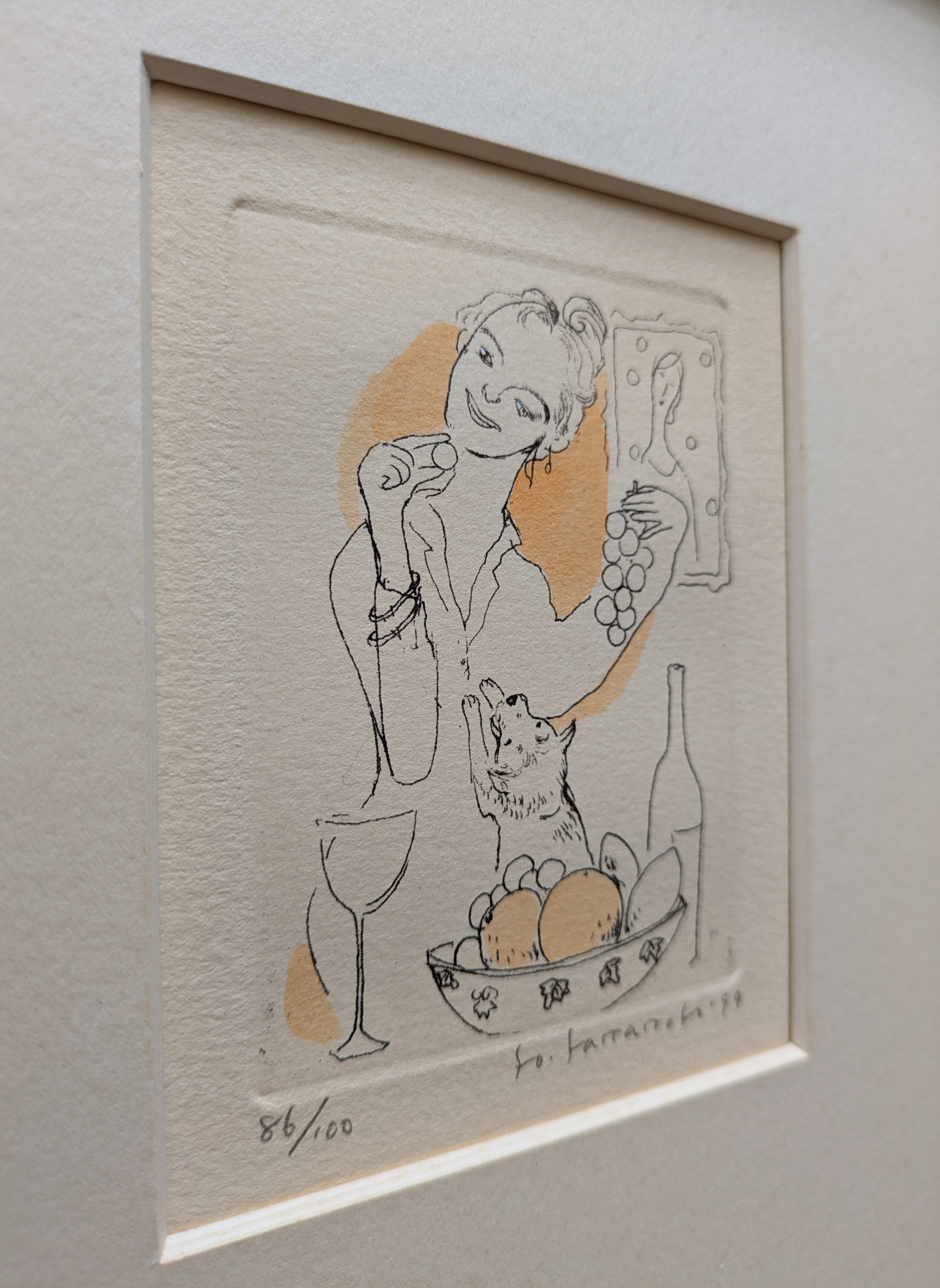 山本容子さんの人気作品を出品いたしました。ル―カス