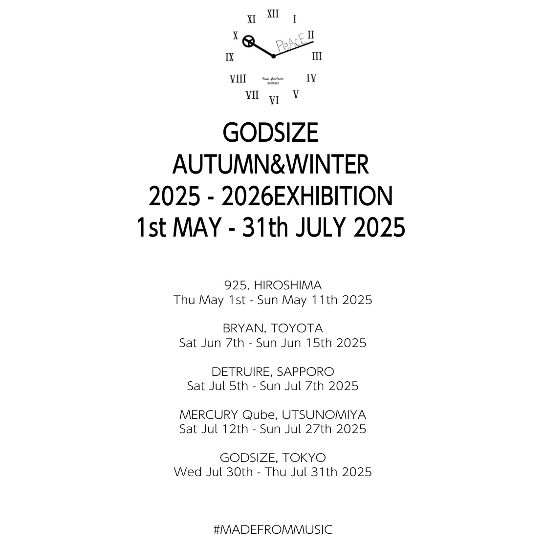 GODSIZE AUTUMUN & WINTER 2025 - 2026 EXHIBITION