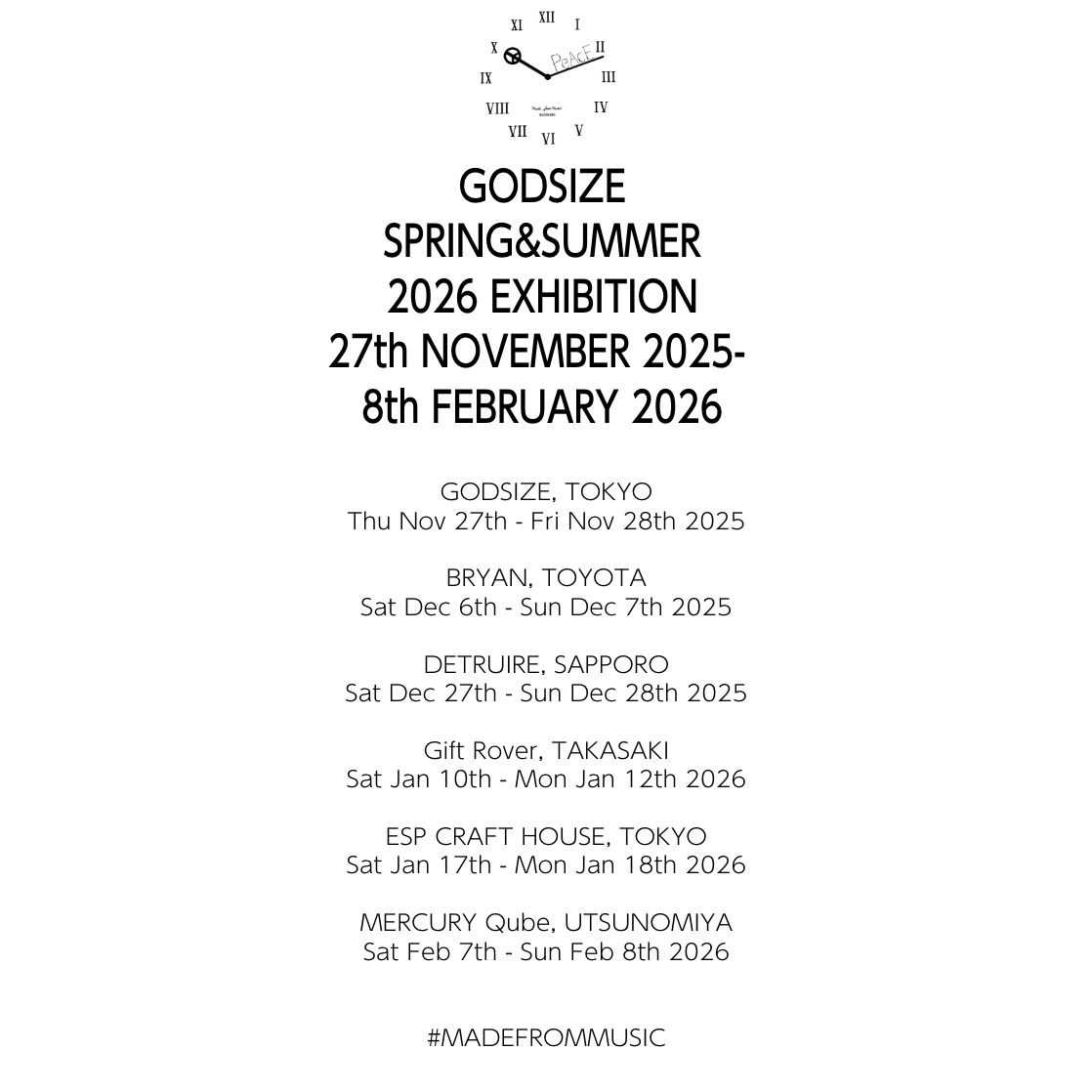 GODSIZE SPRING & SUMMER 2026 EXHIBITION