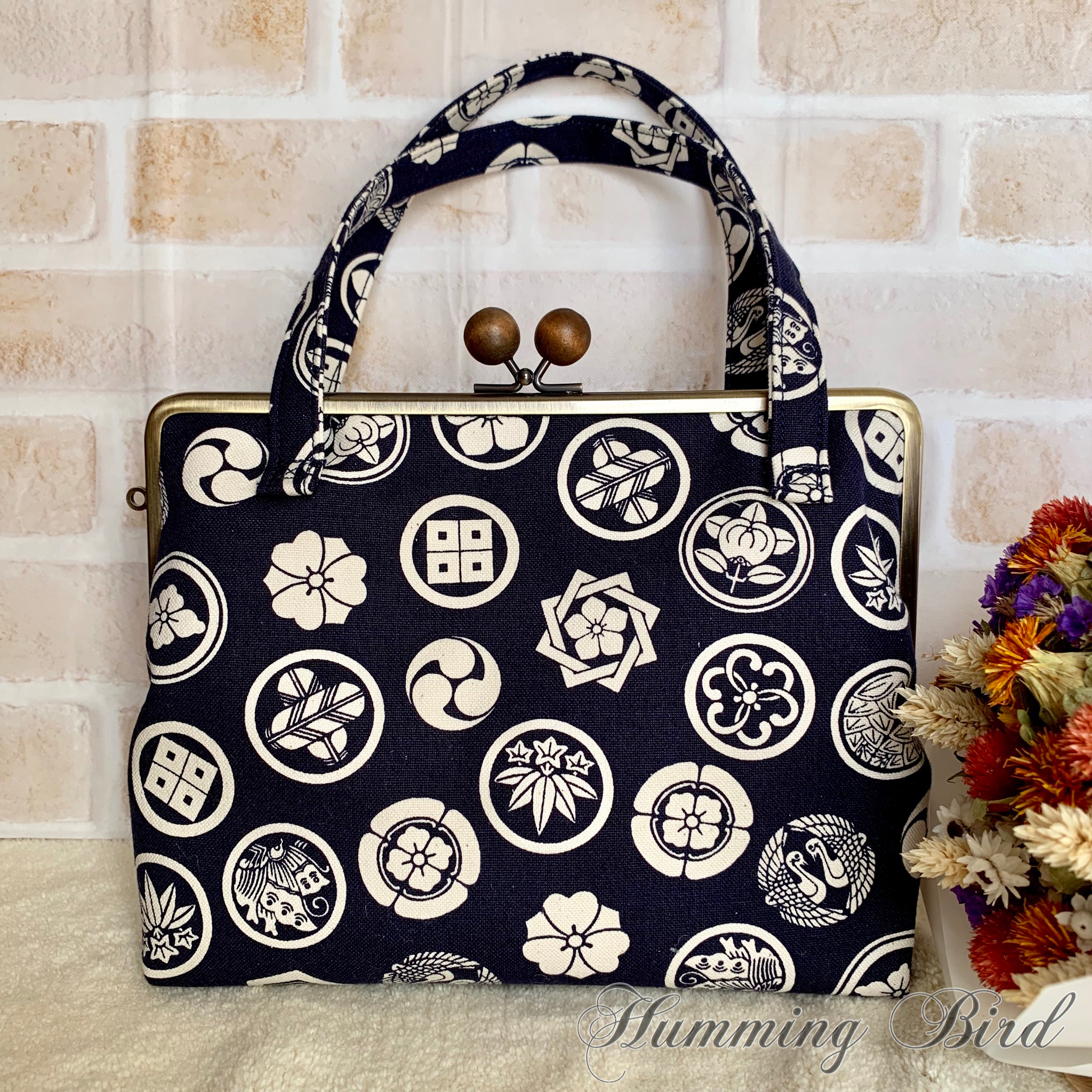 家紋柄の御朱印帳バッグ