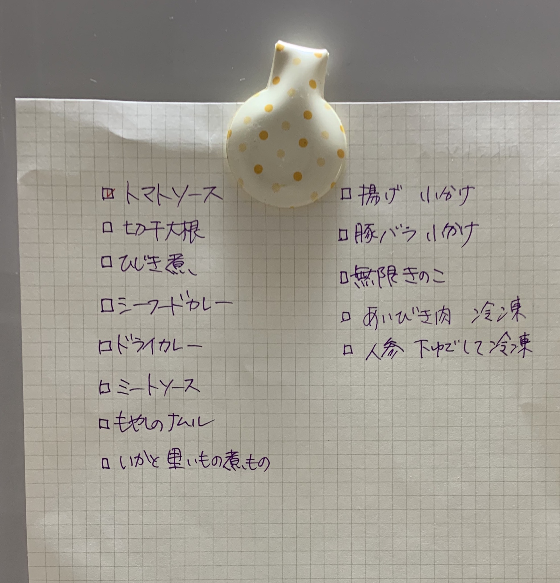 おかずの作り置き