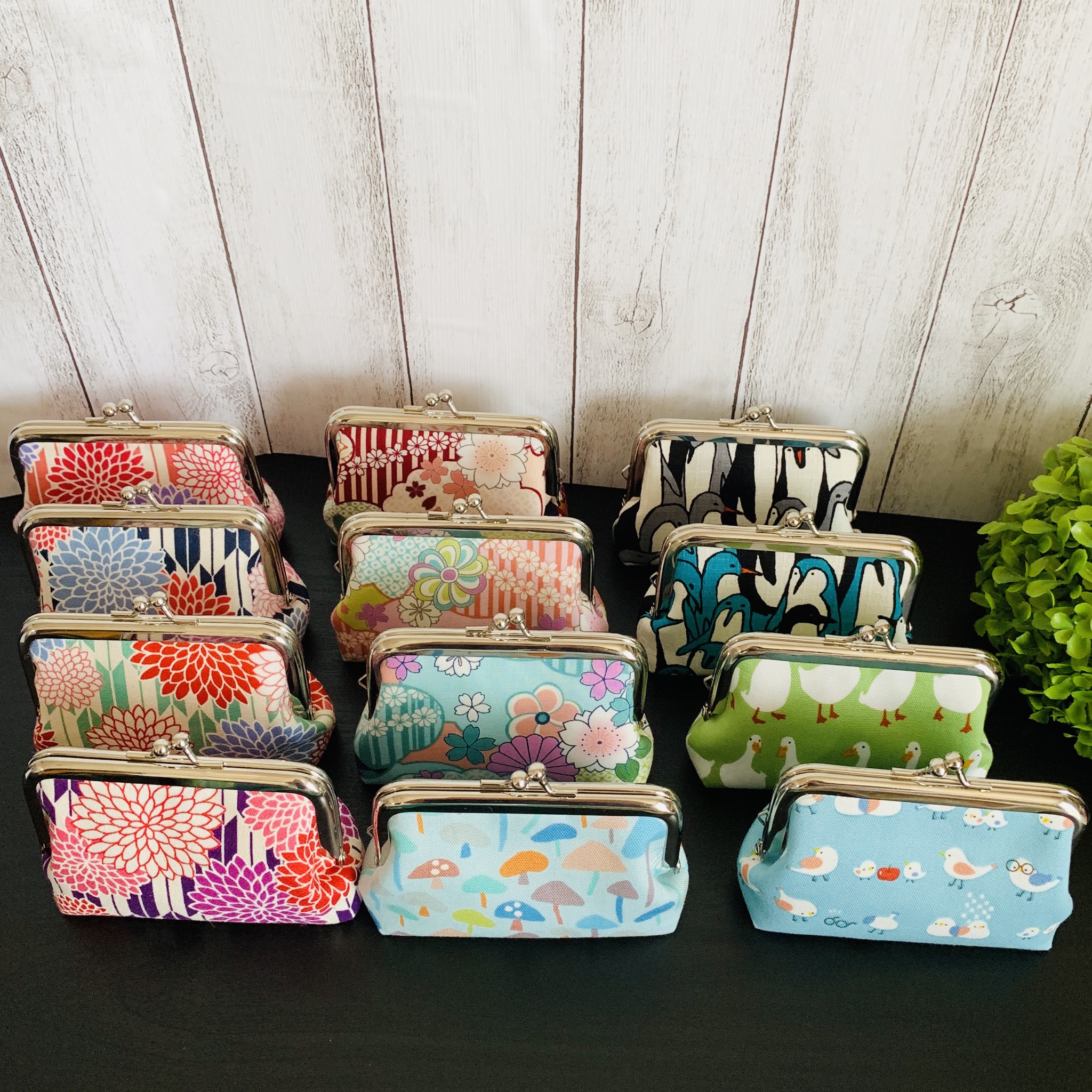 ミニがま口が続々と出来上がっています